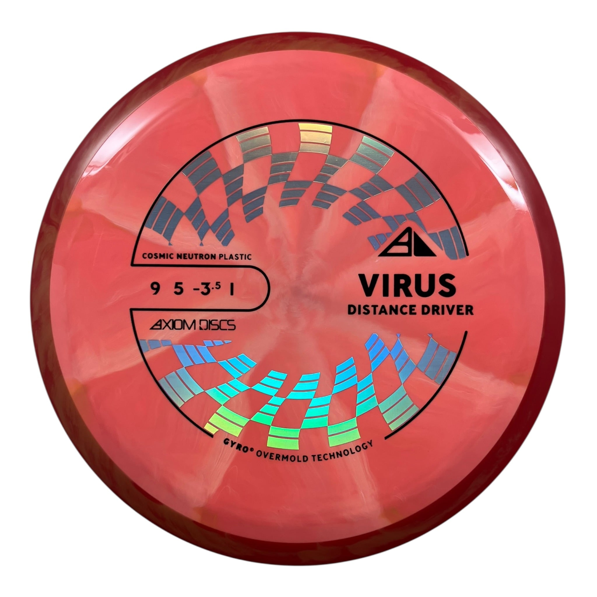 Axiom Discs Virus | Cosmic Neutron | Pink/Red 173g (Project Lab Coat) Disc Golf