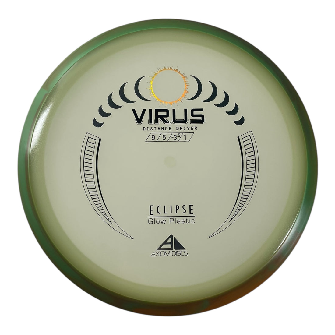 Axiom Discs Virus | Eclipse | Glow/Green 175g Disc Golf