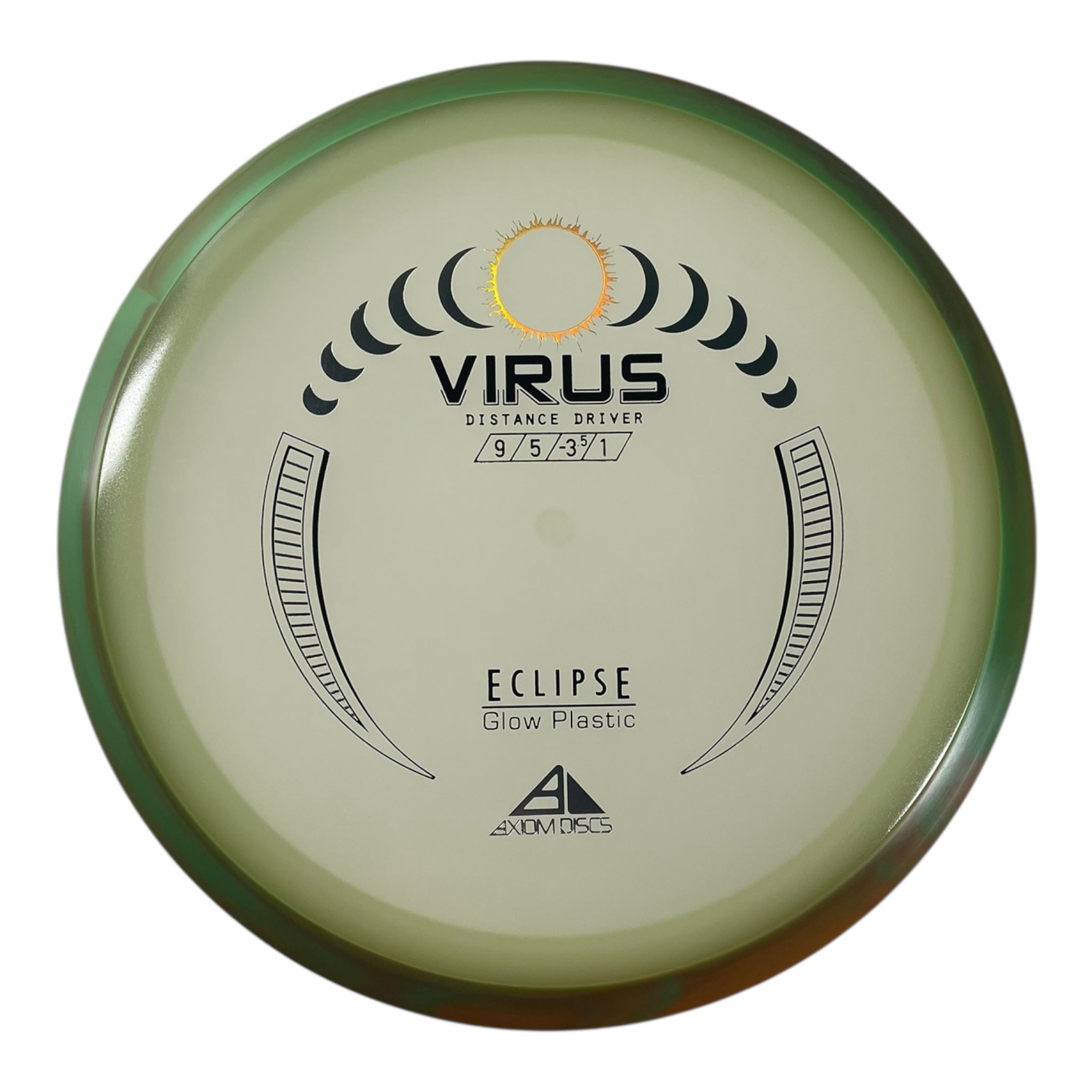 Axiom Discs Virus | Eclipse | Glow/Green 175g Disc Golf