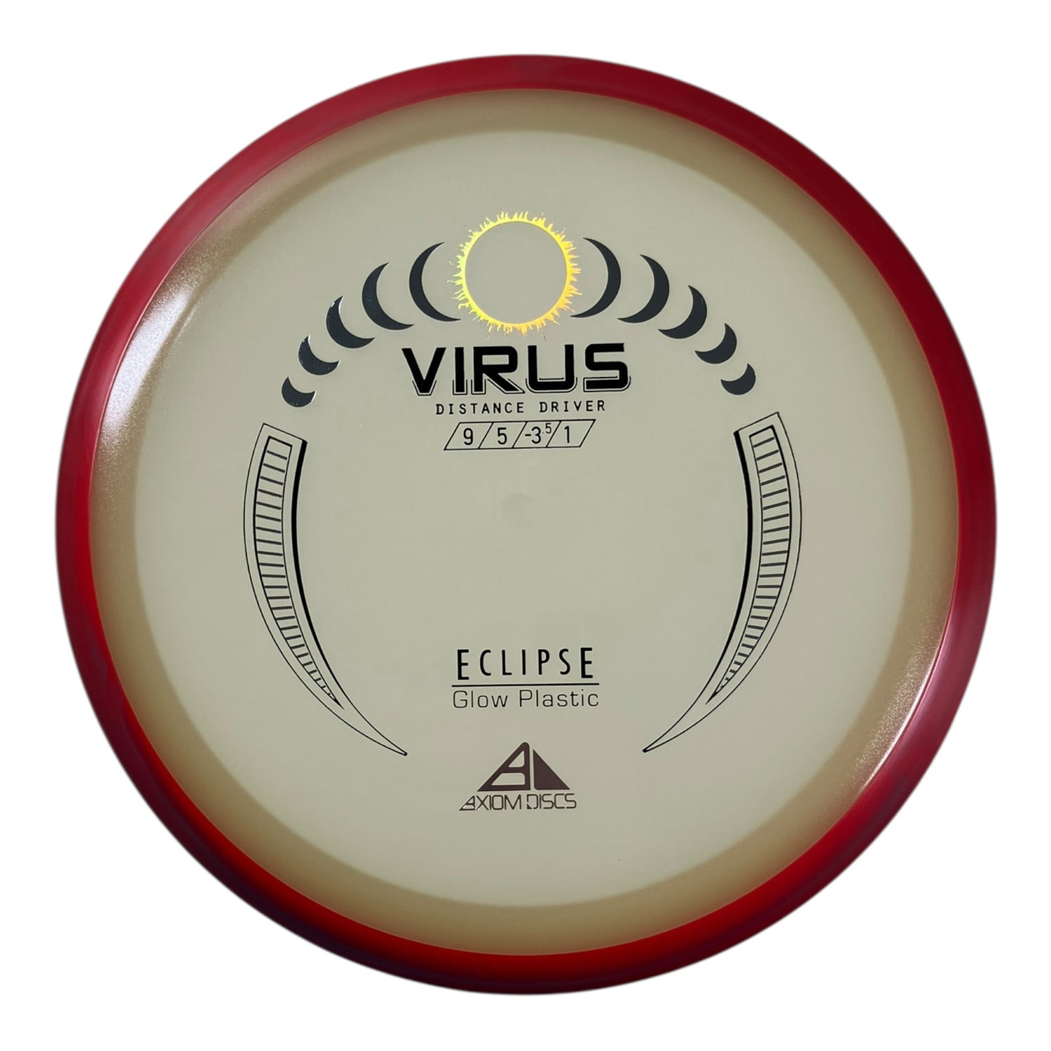 Axiom Discs Virus | Eclipse | Glow/Red 168g Disc Golf