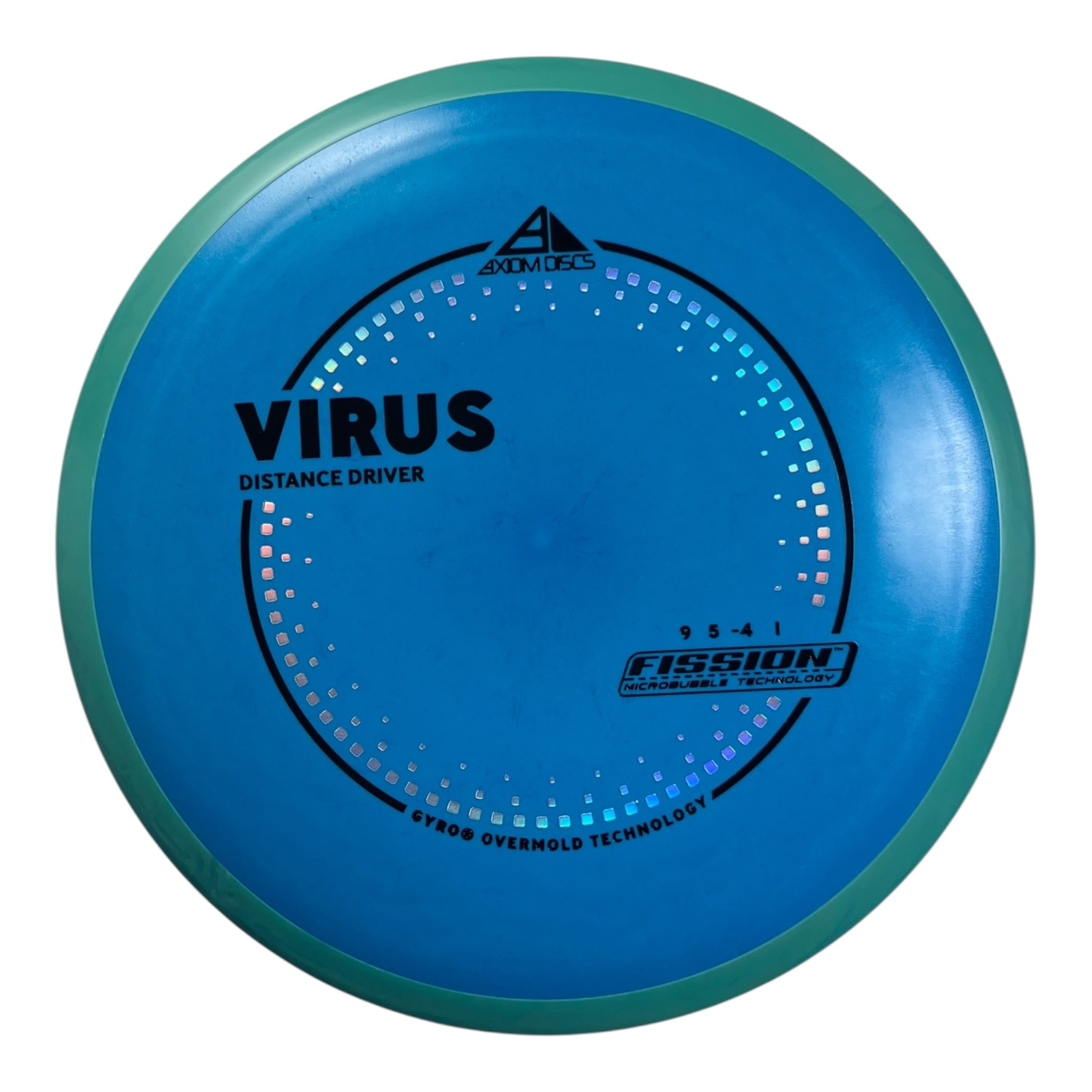 Axiom Discs Virus | Fission | Blue/Teal 167g (Project Lab Coat) Disc Golf
