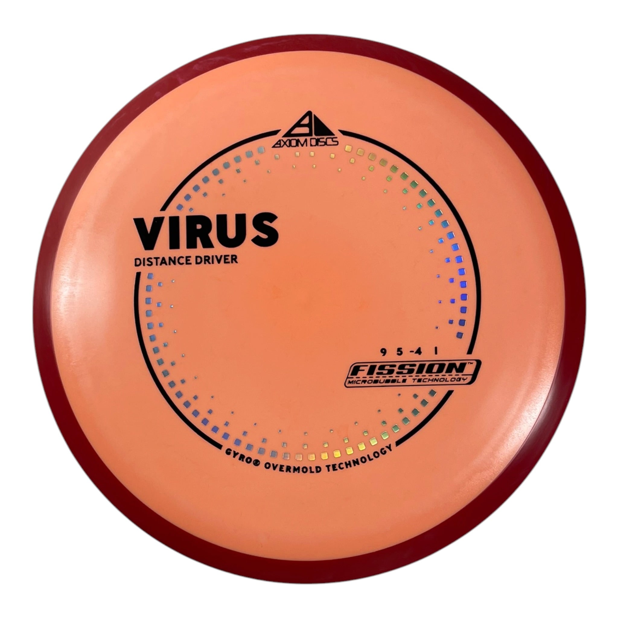 Axiom Discs Virus | Fission | Orange/Red 162g (Project Lab Coat) Disc Golf