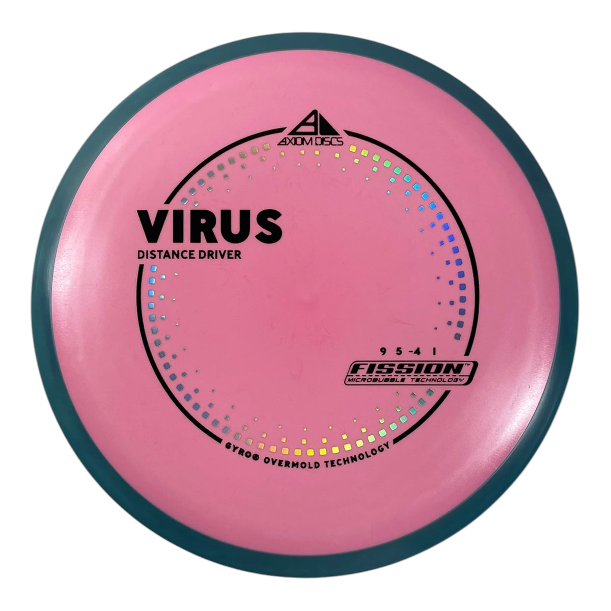 Axiom Discs Virus | Fission | Pink/Blue 167g (Project Lab Coat) Disc Golf