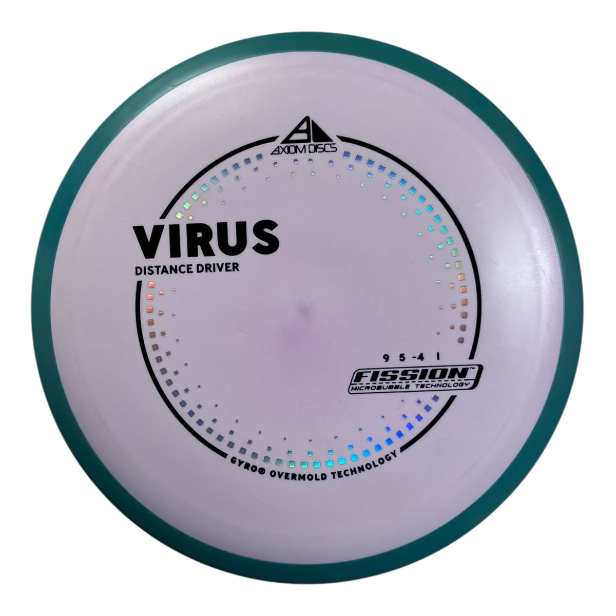 Axiom Discs Virus | Fission | Purple/Teal 167g (Project Lab Coat) Disc Golf
