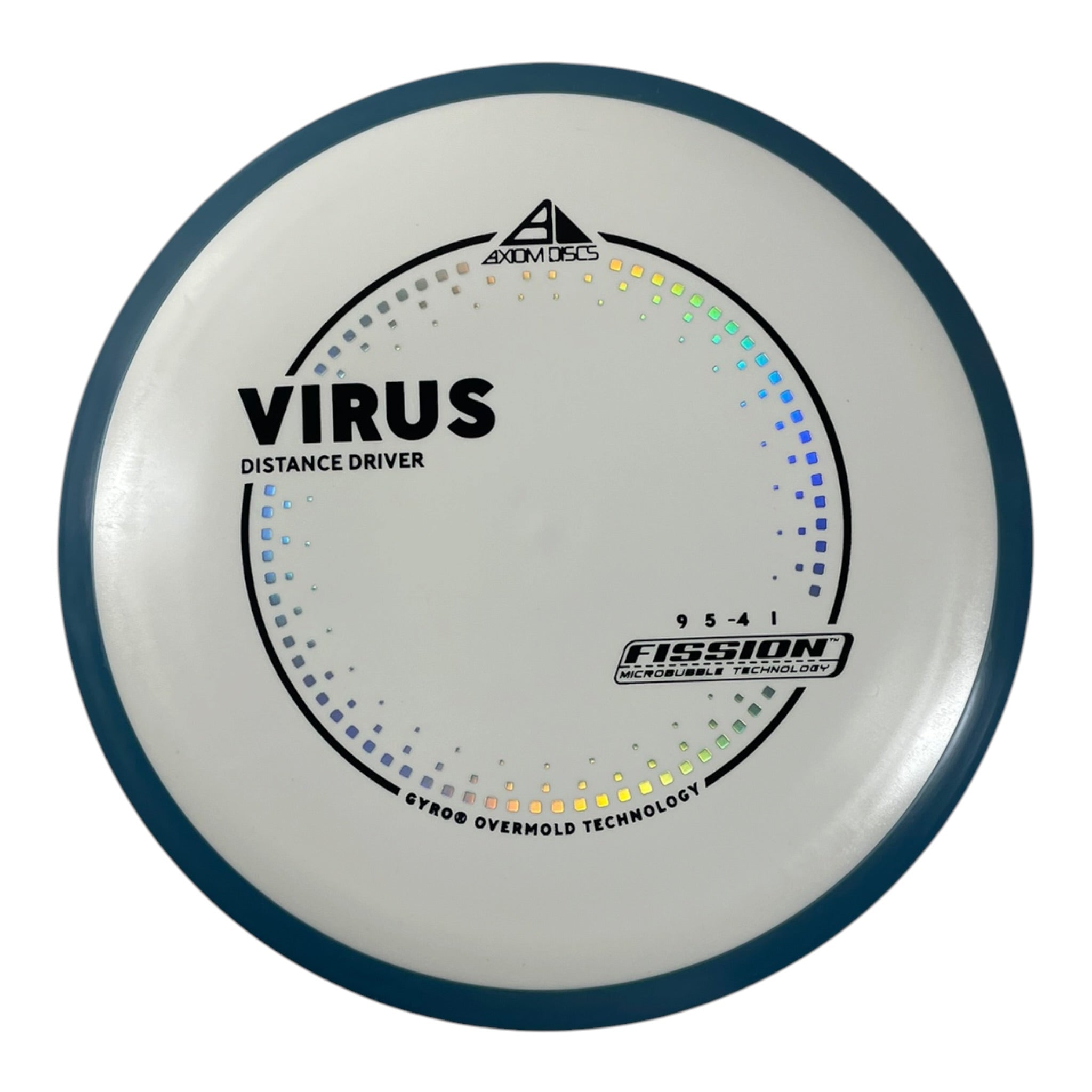 Axiom Discs Virus | Fission | White/Blue 167-168g (Project Lab Coat) Disc Golf