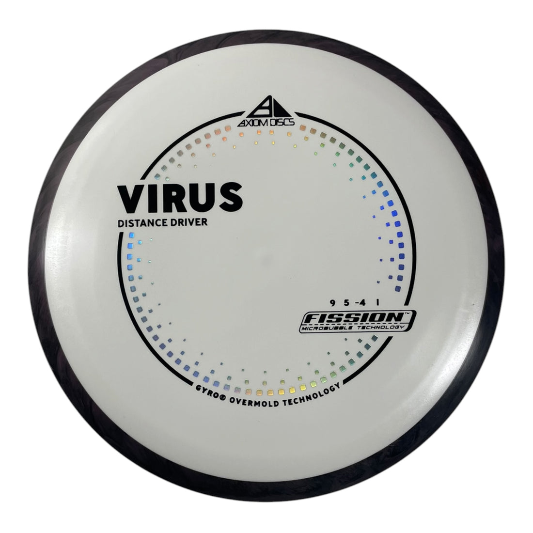 Axiom Discs Virus | Fission | White/Purple 164g (Project Lab Coat) Disc Golf