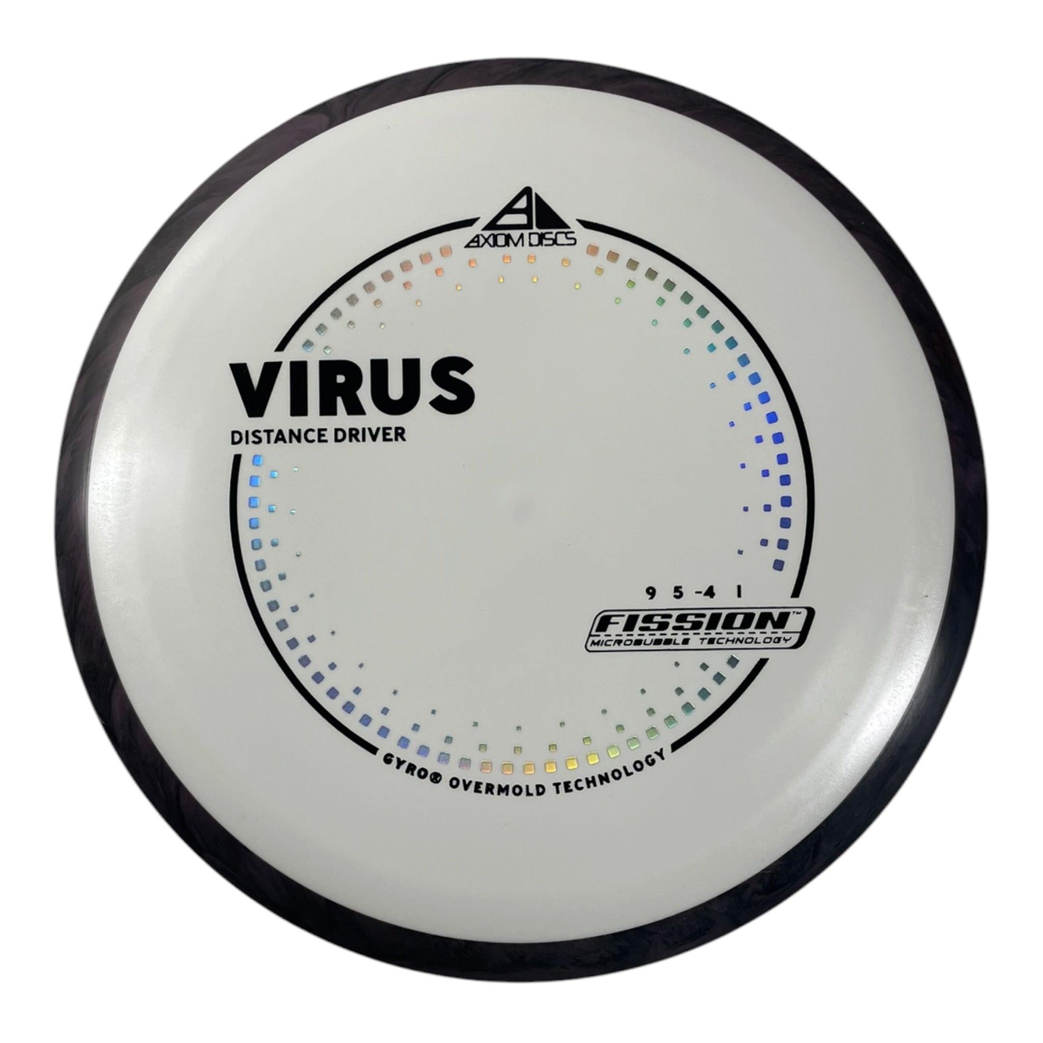 Axiom Discs Virus | Fission | White/Purple 164g (Project Lab Coat) Disc Golf