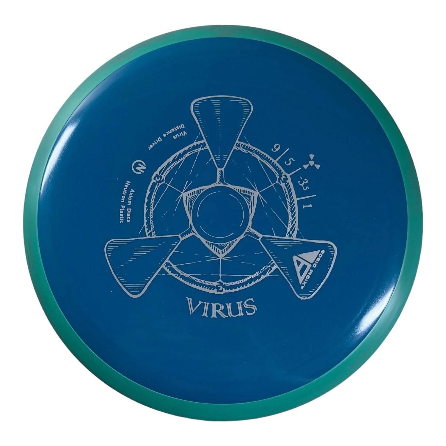 Axiom Discs Virus | Neutron | Blue/Green 174g Disc Golf