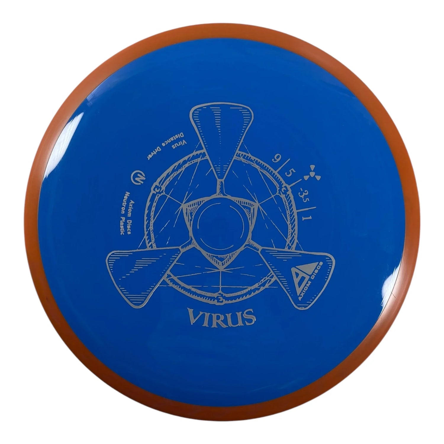 Axiom Discs Virus | Neutron | Blue/Orange 171g Disc Golf