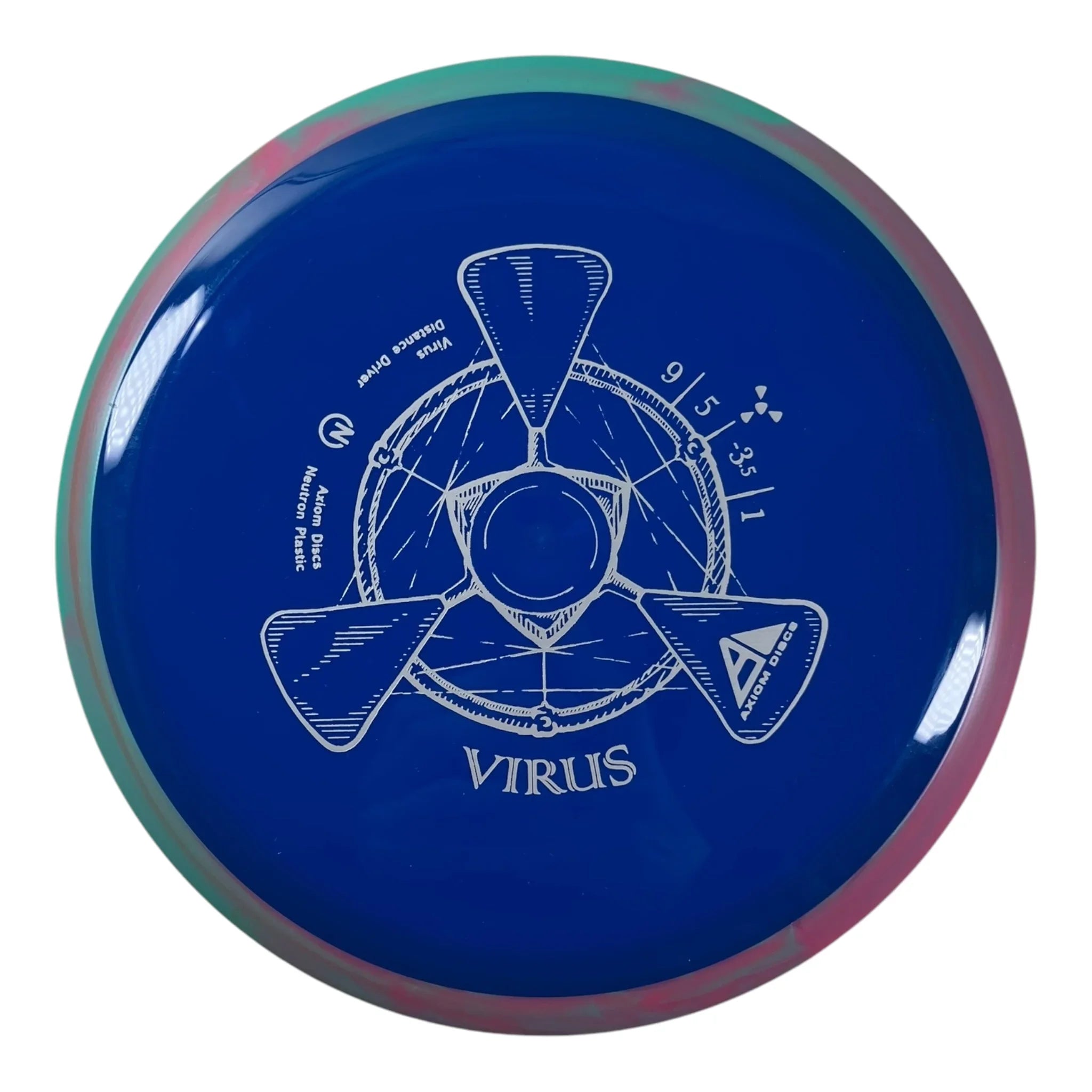 Axiom Discs Virus | Neutron | Blue/Purple 161g Disc Golf
