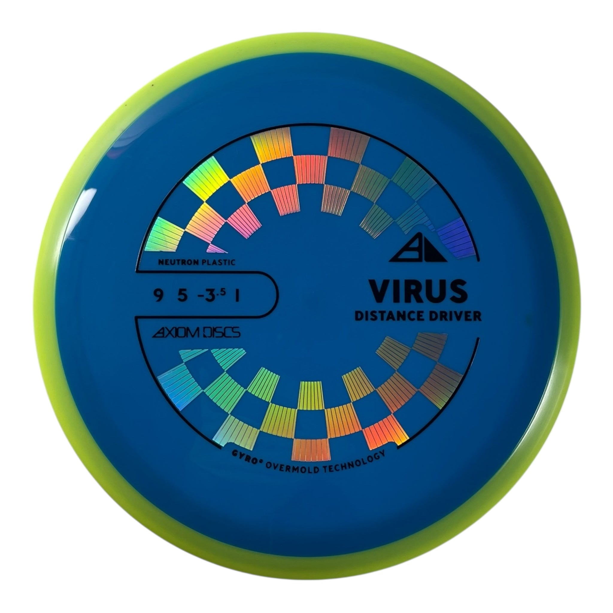 Axiom Discs Virus | Neutron | Blue/Yellow 158g (Project Lab Coat) Disc Golf