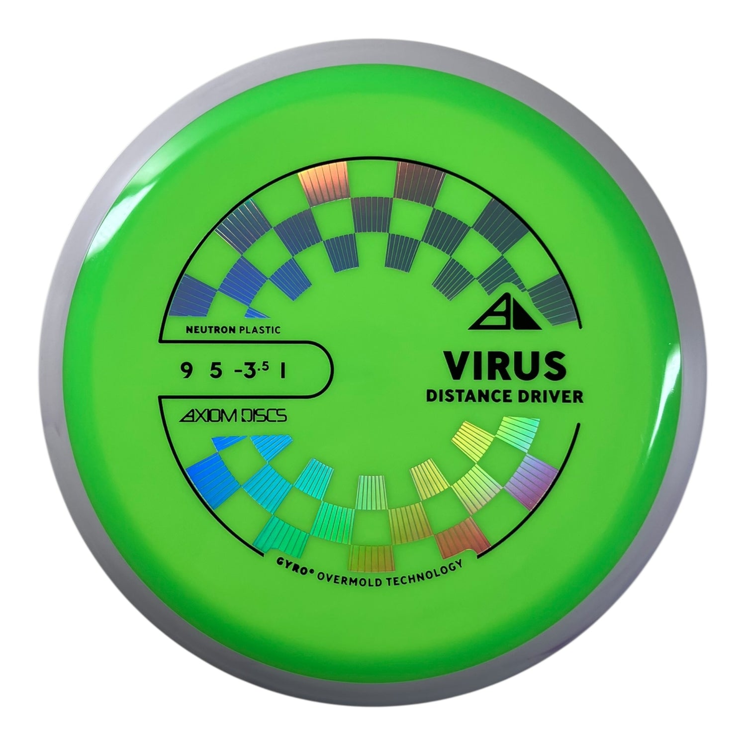 Axiom Discs Virus | Neutron | Neon/White 164g (Project Lab Coat) Disc Golf