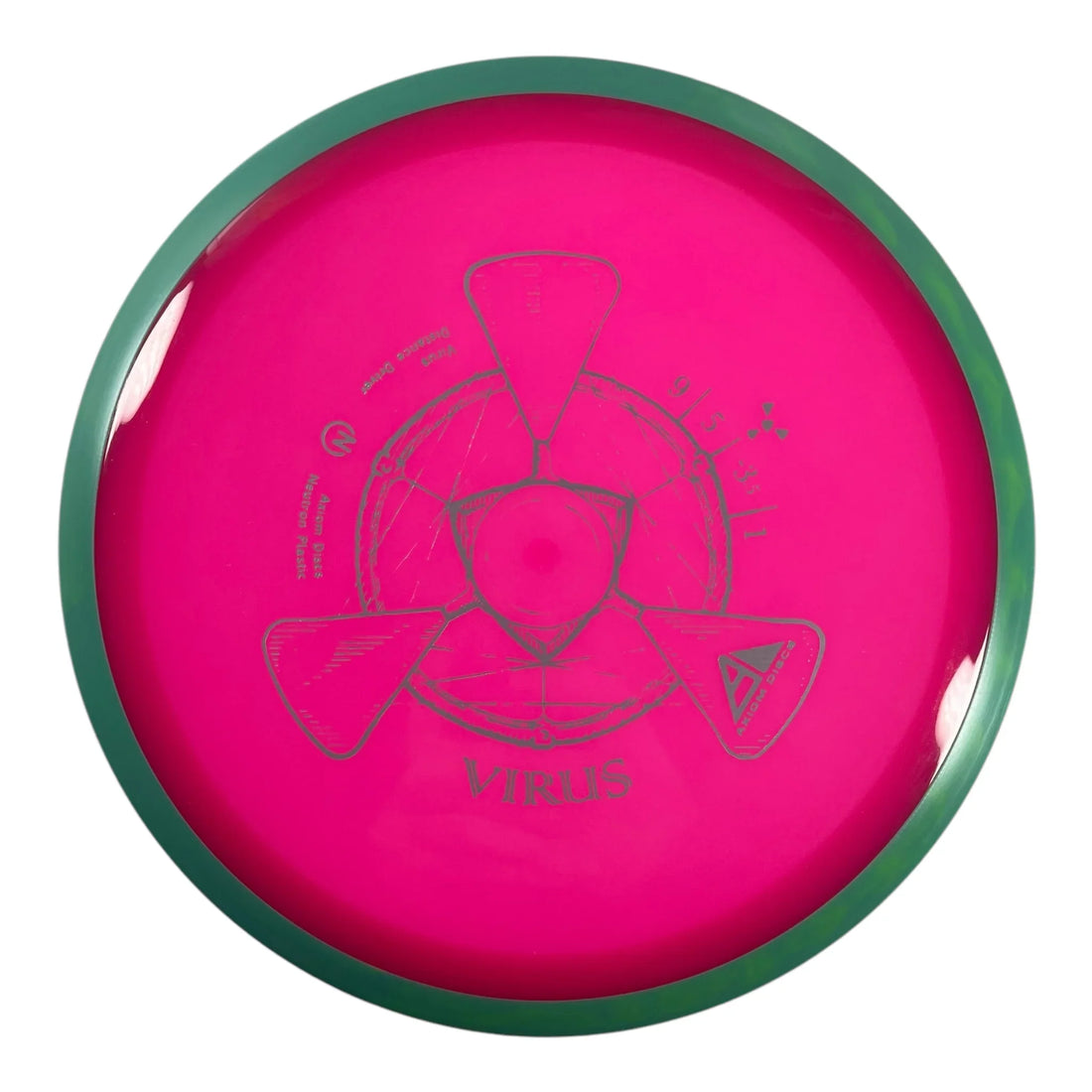 Axiom Discs Virus | Neutron | Pink/Green 168g Disc Golf
