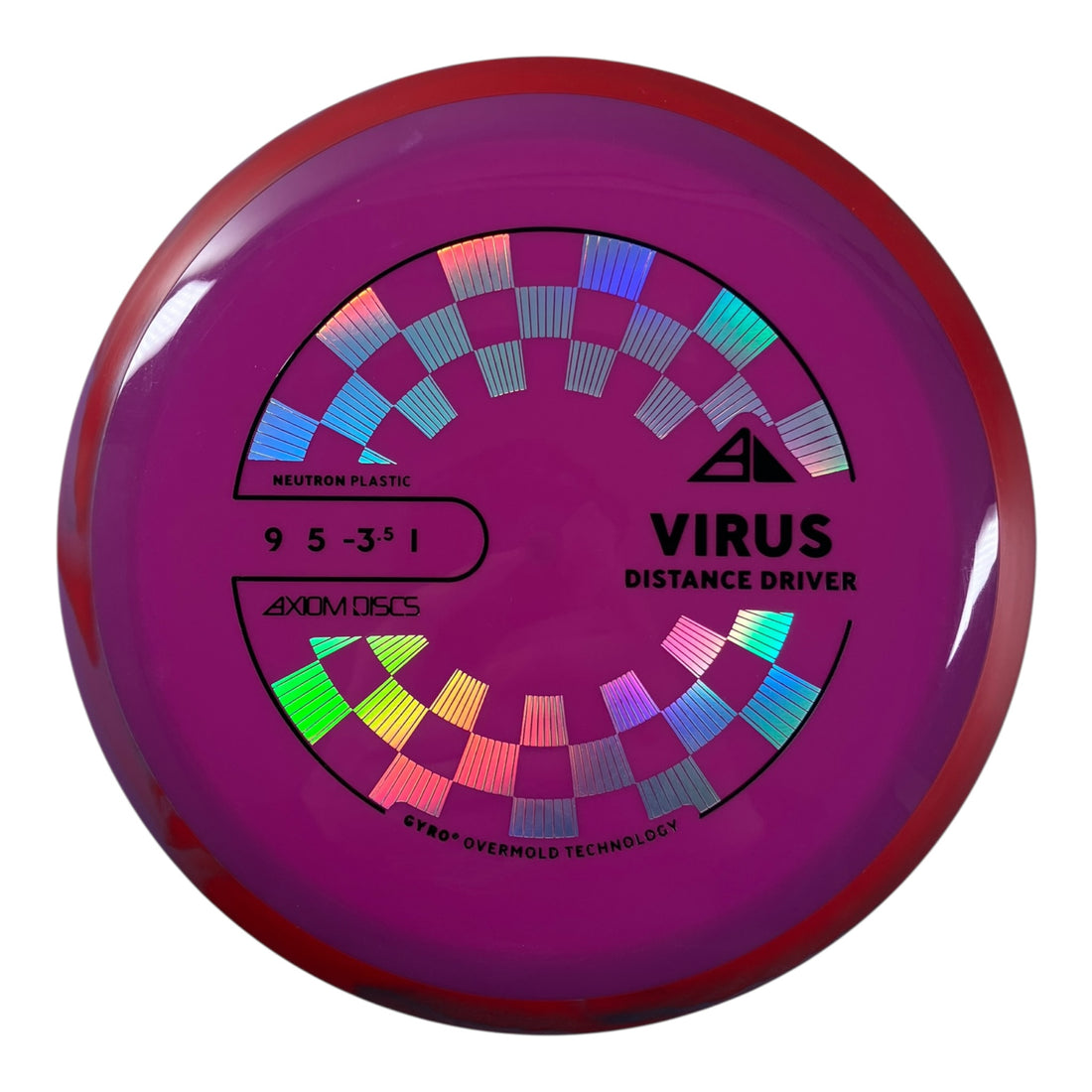 Axiom Discs Virus | Neutron | Purple/Red 172g (Project Lab Coat) Disc Golf
