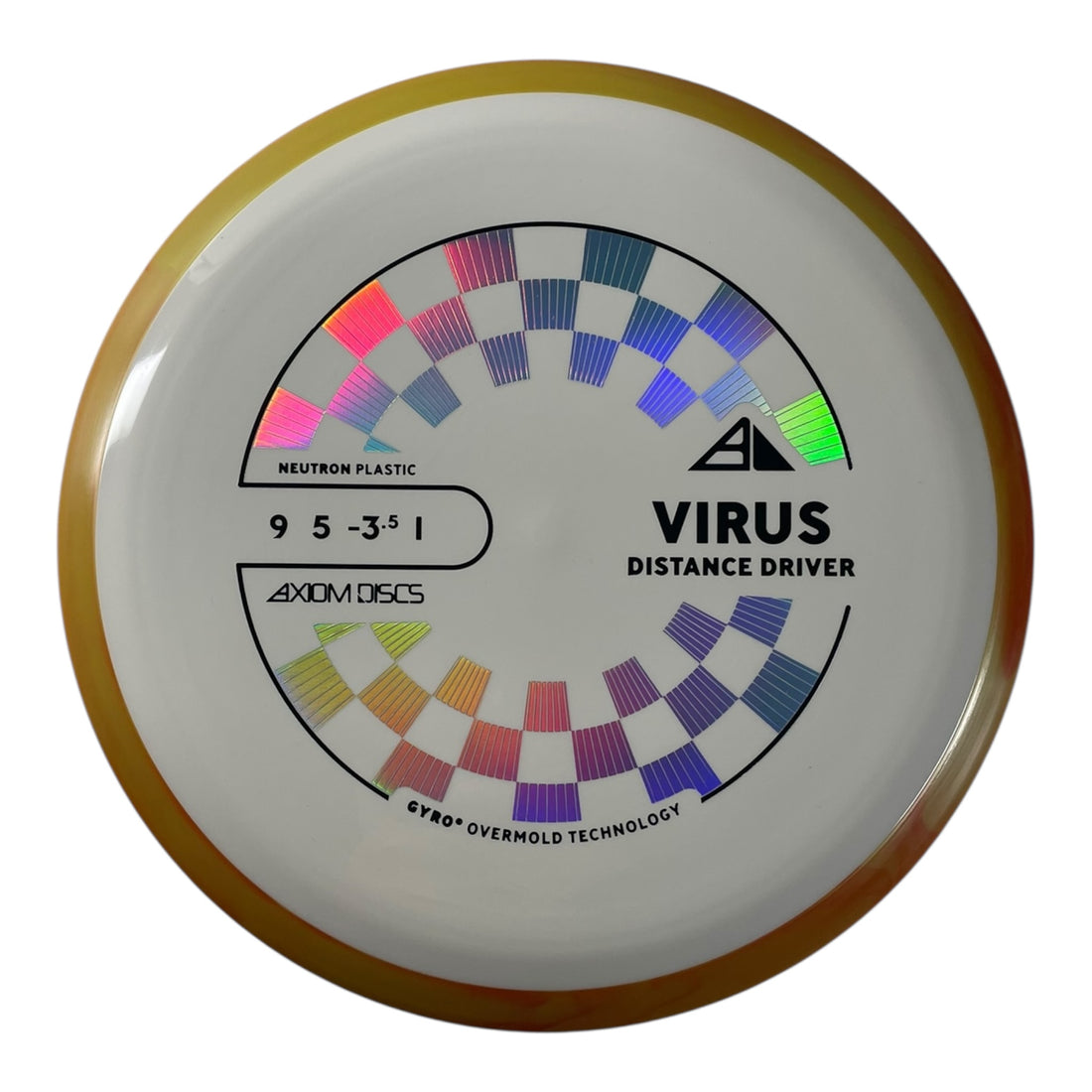 Axiom Discs Virus | Neutron | White/Orange 172g (Project Lab Coat) Disc Golf