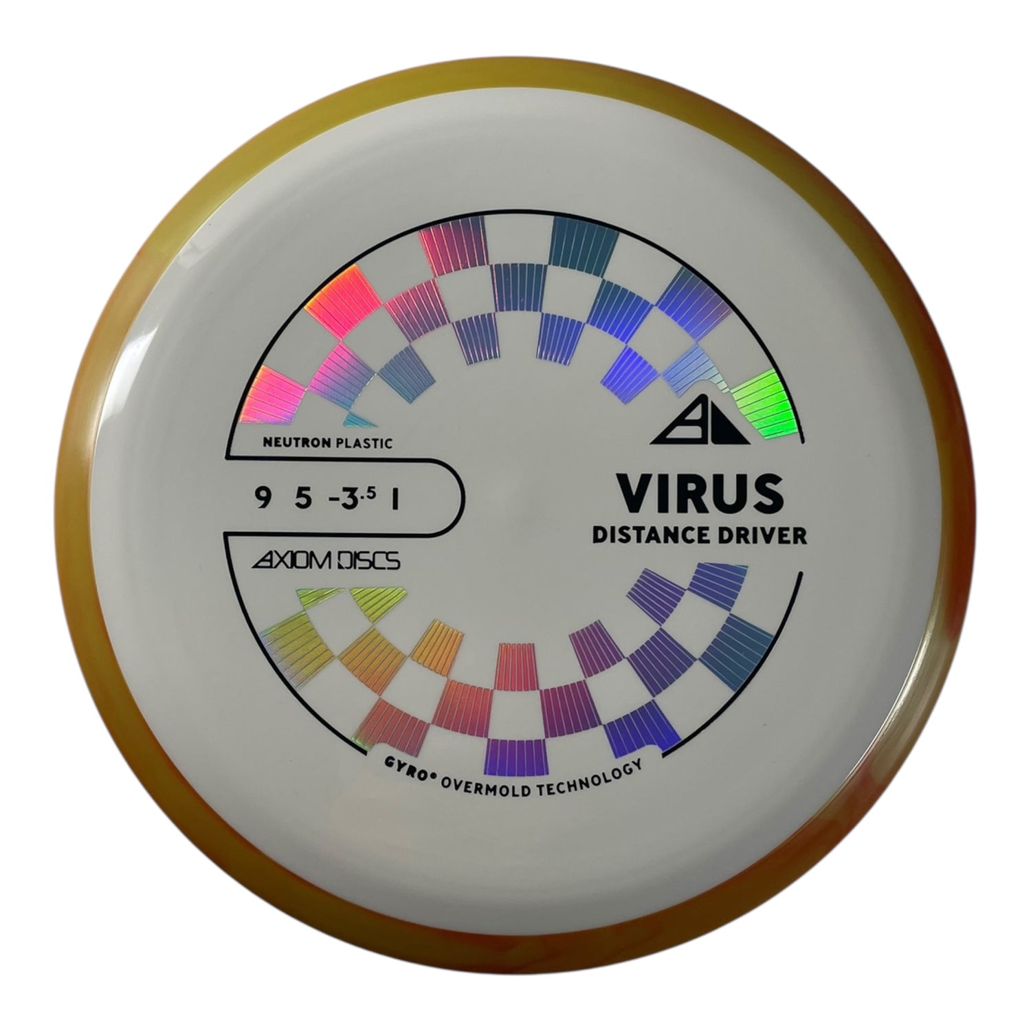 Axiom Discs Virus | Neutron | White/Orange 172g (Project Lab Coat) Disc Golf