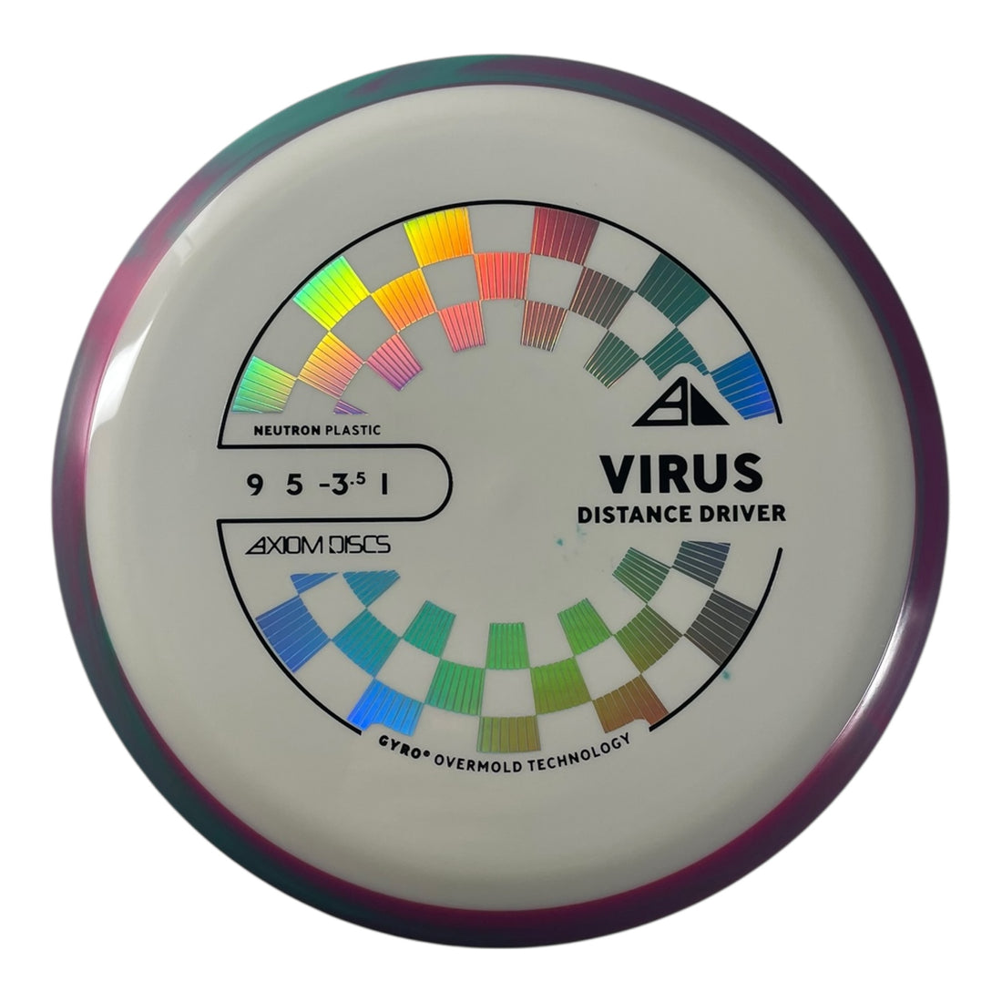 Axiom Discs Virus | Neutron | White/Pink 162g (Project Lab Coat) Disc Golf