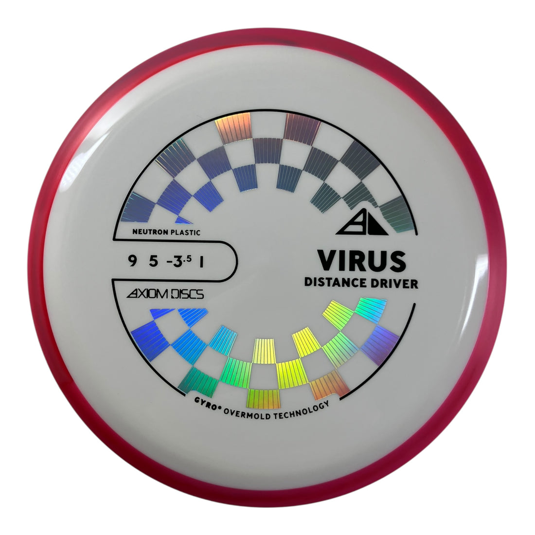 Axiom Discs Virus | Neutron | White/Pink 163g (Project Lab Coat) Disc Golf