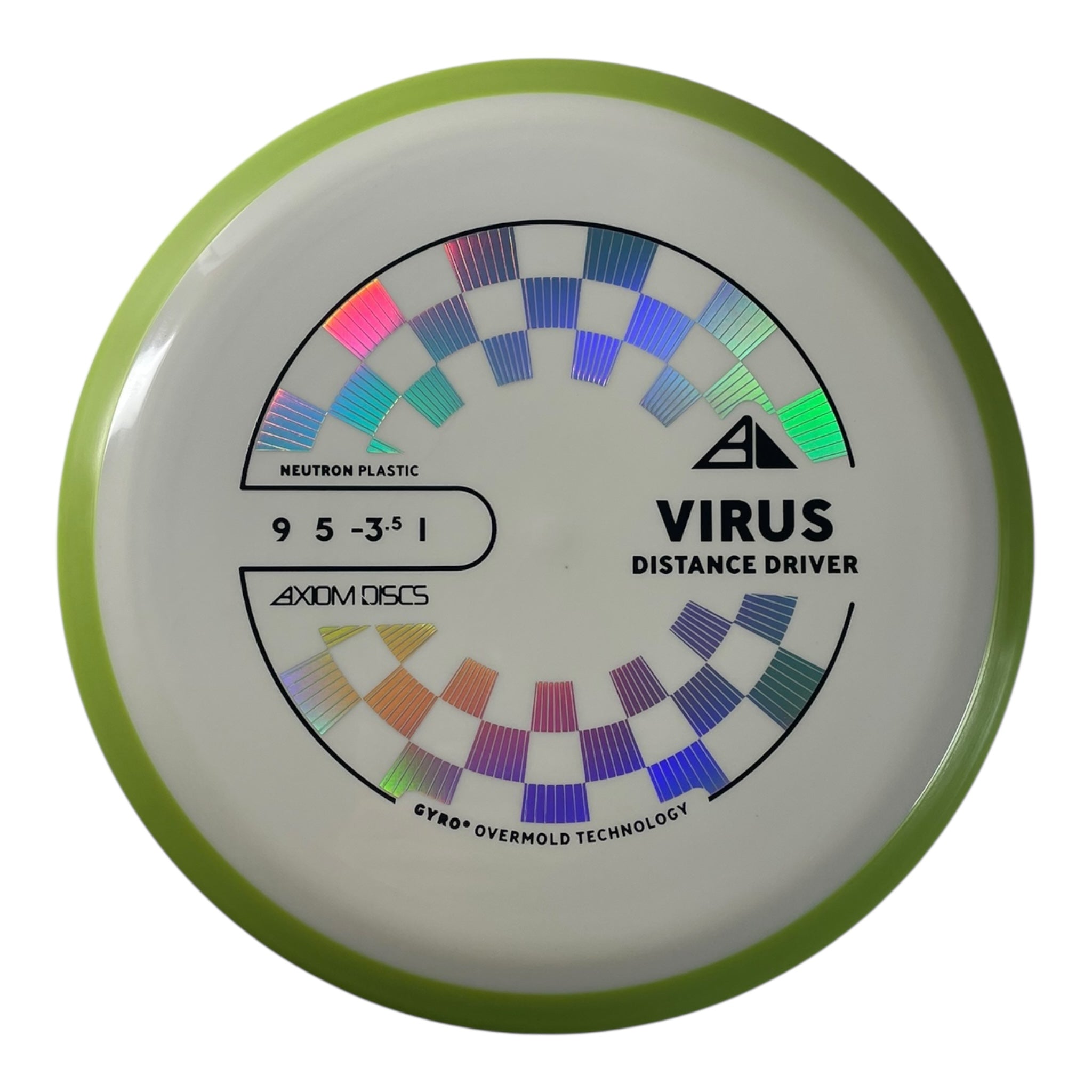 Axiom Discs Virus | Neutron | White/Yellow 167-174g (Project Lab Coat) Disc Golf