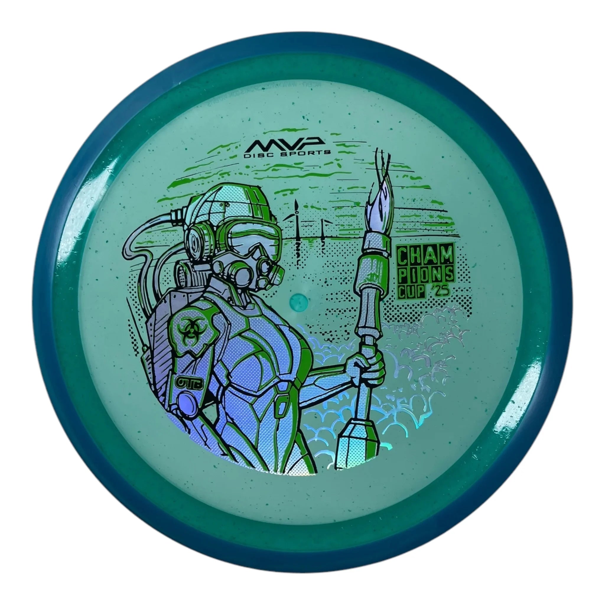 Axiom Discs Virus | Particle Glow Proton | Green/Blue 168g (OTB CC 2025) Disc Golf