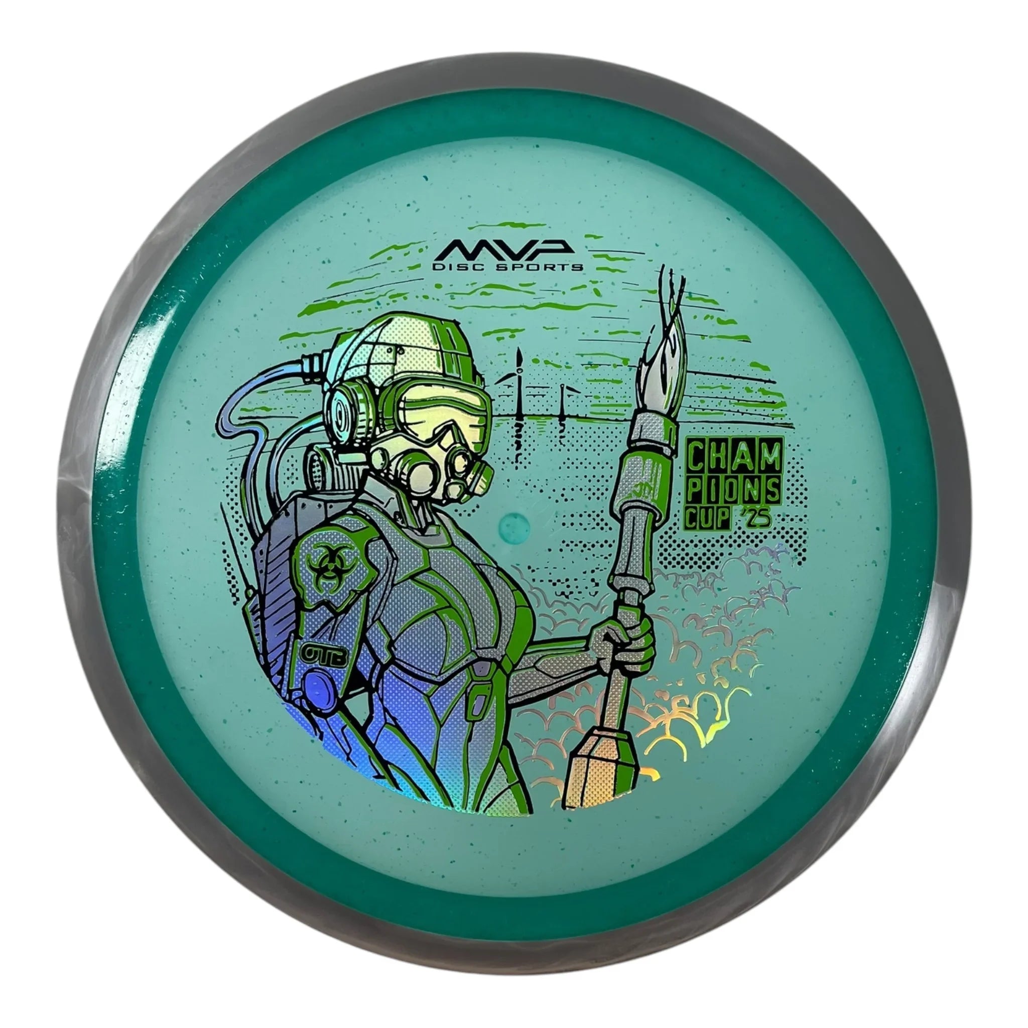 Axiom Discs Virus | Particle Glow Proton | Green/Grey 170g (OTB CC 2025) Disc Golf