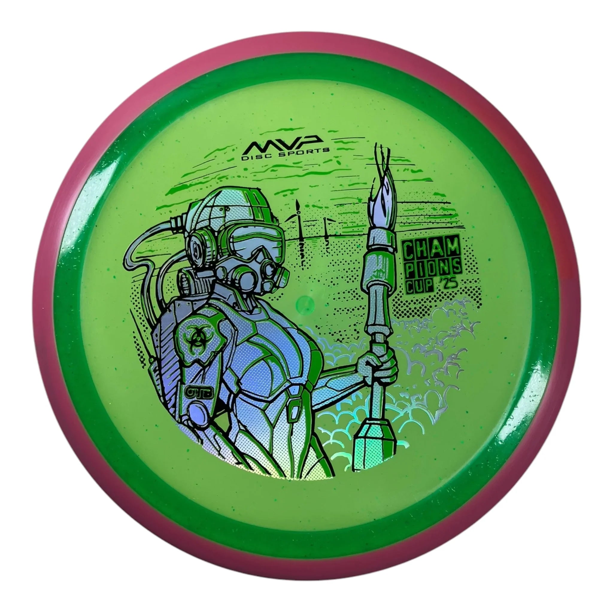 Axiom Discs Virus | Particle Glow Proton | Green/Pink 170g (OTB CC 2025) Disc Golf