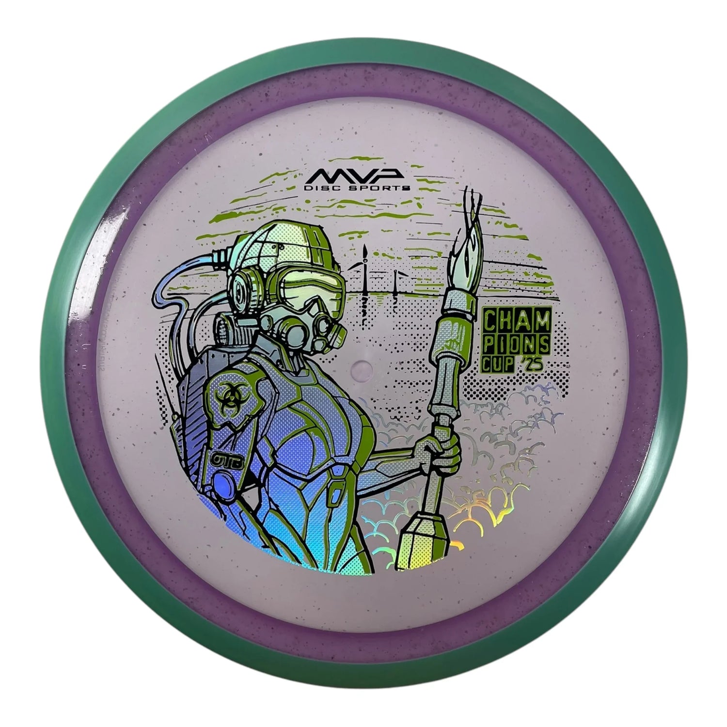 Axiom Discs Virus | Particle Glow Proton | Purple/Green 174g (OTB CC 2025) Disc Golf
