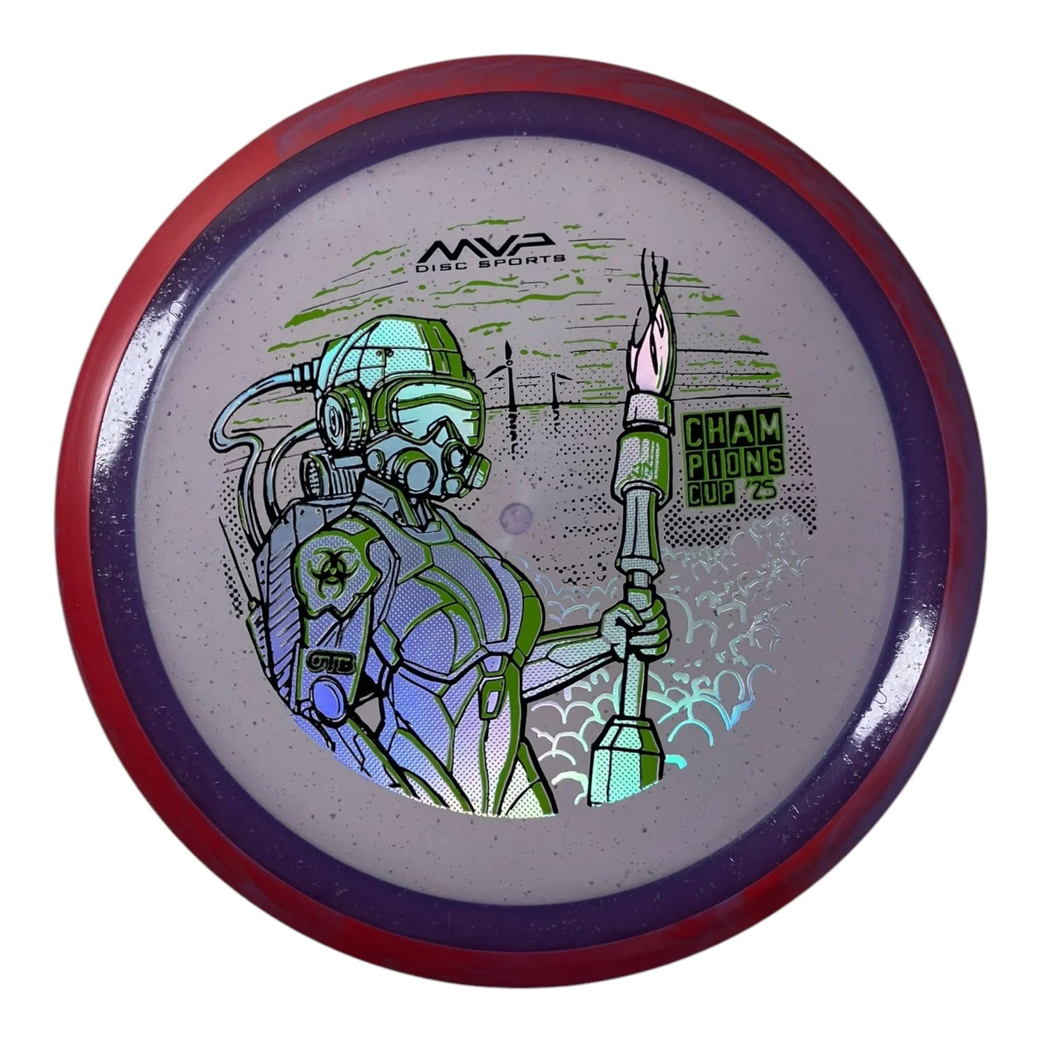 Axiom Discs Virus | Particle Glow Proton | Purple/Red 172g (OTB CC 2025) Disc Golf