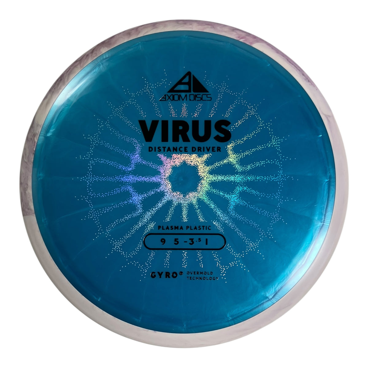 Axiom Discs Virus | Plasma | Blue/White 173g (Project Lab Coat) Disc Golf