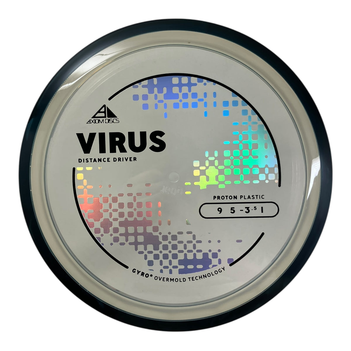 Axiom Discs Virus | Proton | Clear/Black 160g (Project Lab Coat) Disc Golf