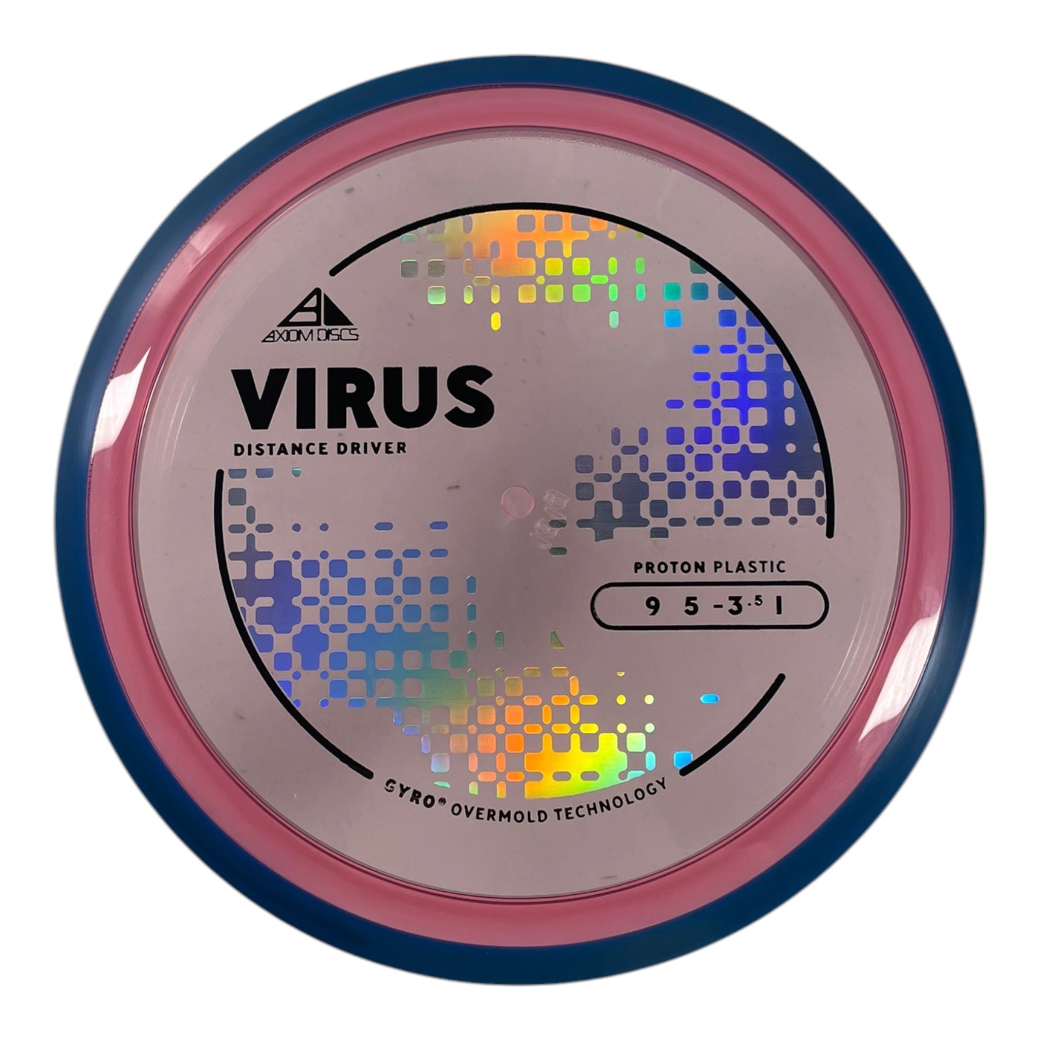 Axiom Discs Virus | Proton | Pink/Blue 161g (Project Lab Coat) Disc Golf