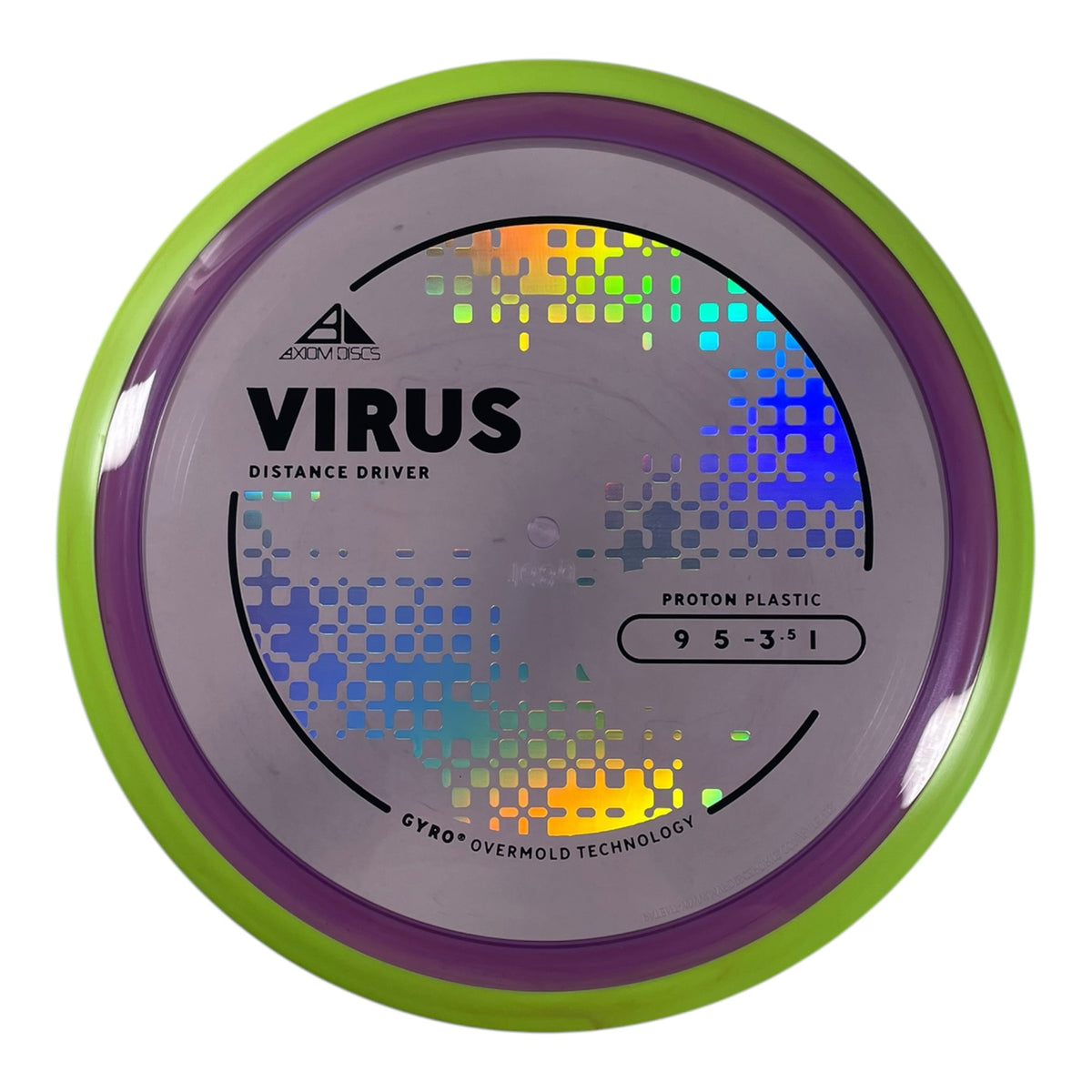 Axiom Discs Virus | Proton | Purple/Yellow 168g (Project Lab Coat) Disc Golf