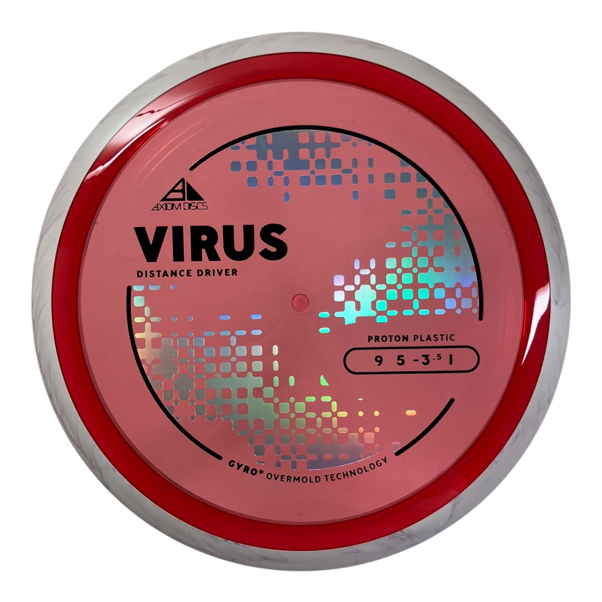 Axiom Discs Virus | Proton | Red/White 175g (Project Lab Coat) Disc Golf