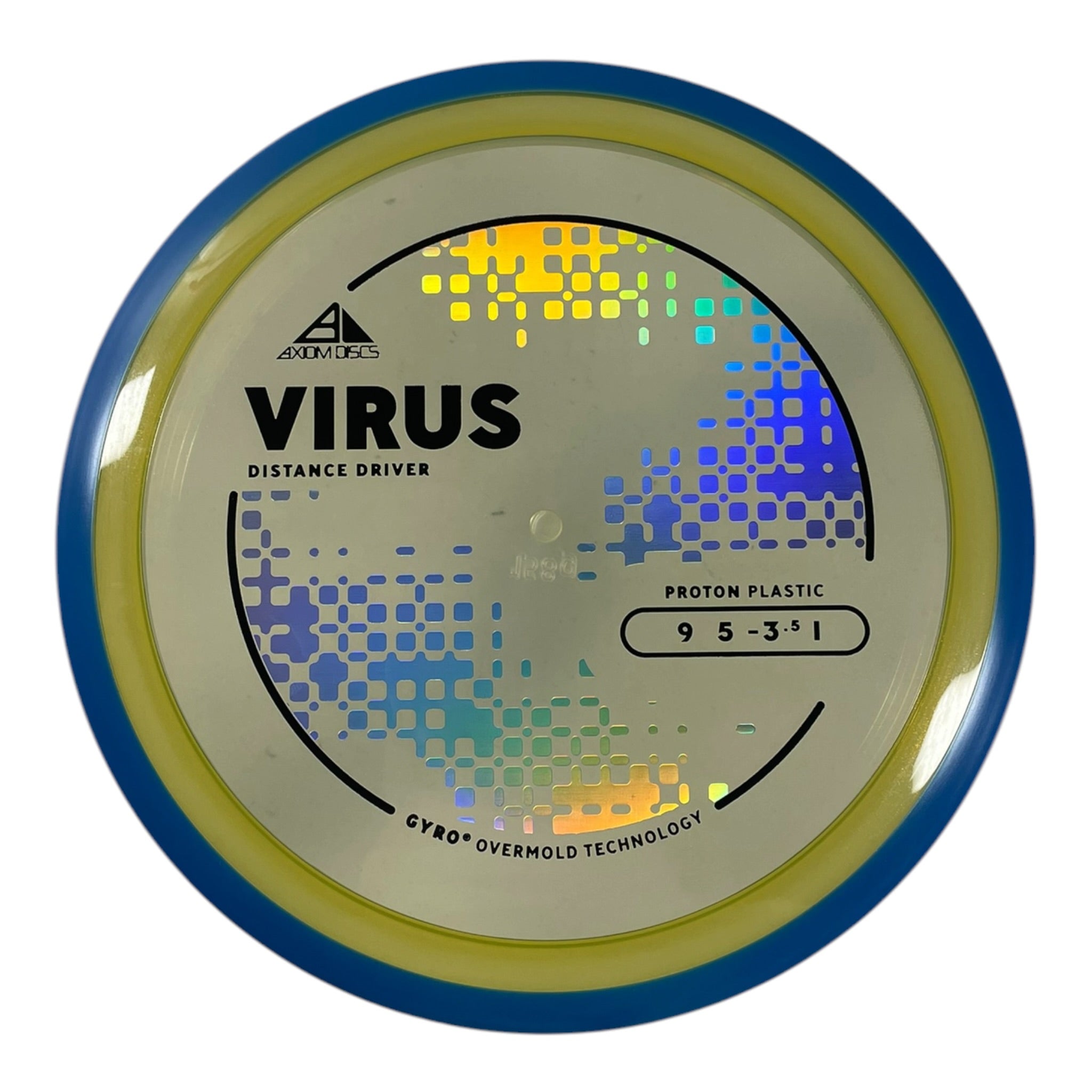 Axiom Discs Virus | Proton | Yellow/Blue 158g (Project Lab Coat) Disc Golf