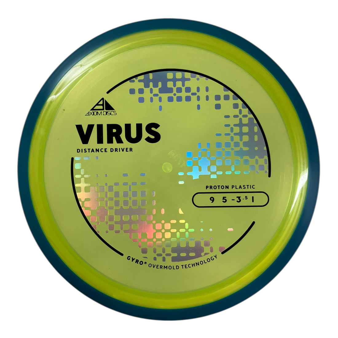 Axiom Discs Virus | Proton | Yellow/Blue 173g (Project Lab Coat) Disc Golf