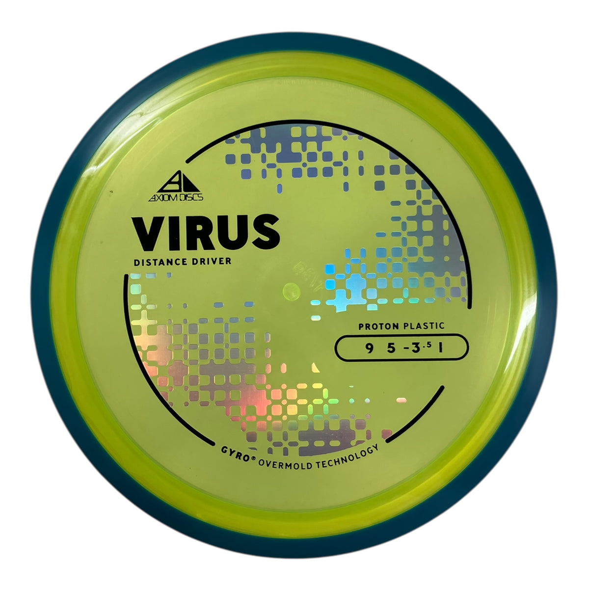 Axiom Discs Virus | Proton | Yellow/Blue 173g (Project Lab Coat) Disc Golf