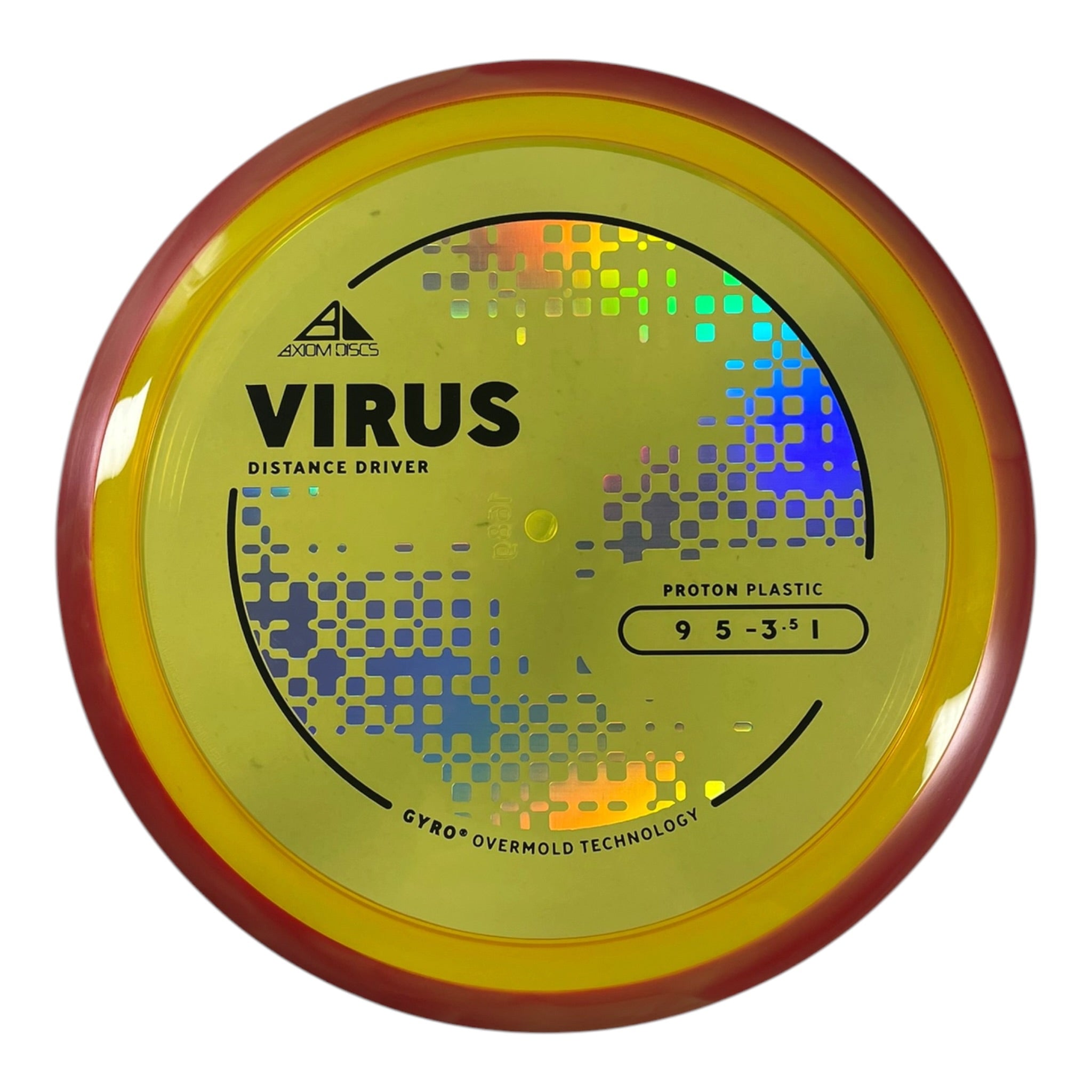 Axiom Discs Virus | Proton | Yellow/Orange 168g (Project Lab Coat) Disc Golf