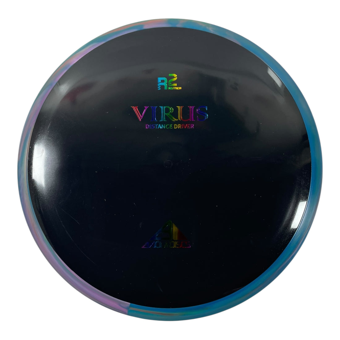 Axiom Discs Virus | R2 Neutron | Blue/Rainbow 168g Disc Golf