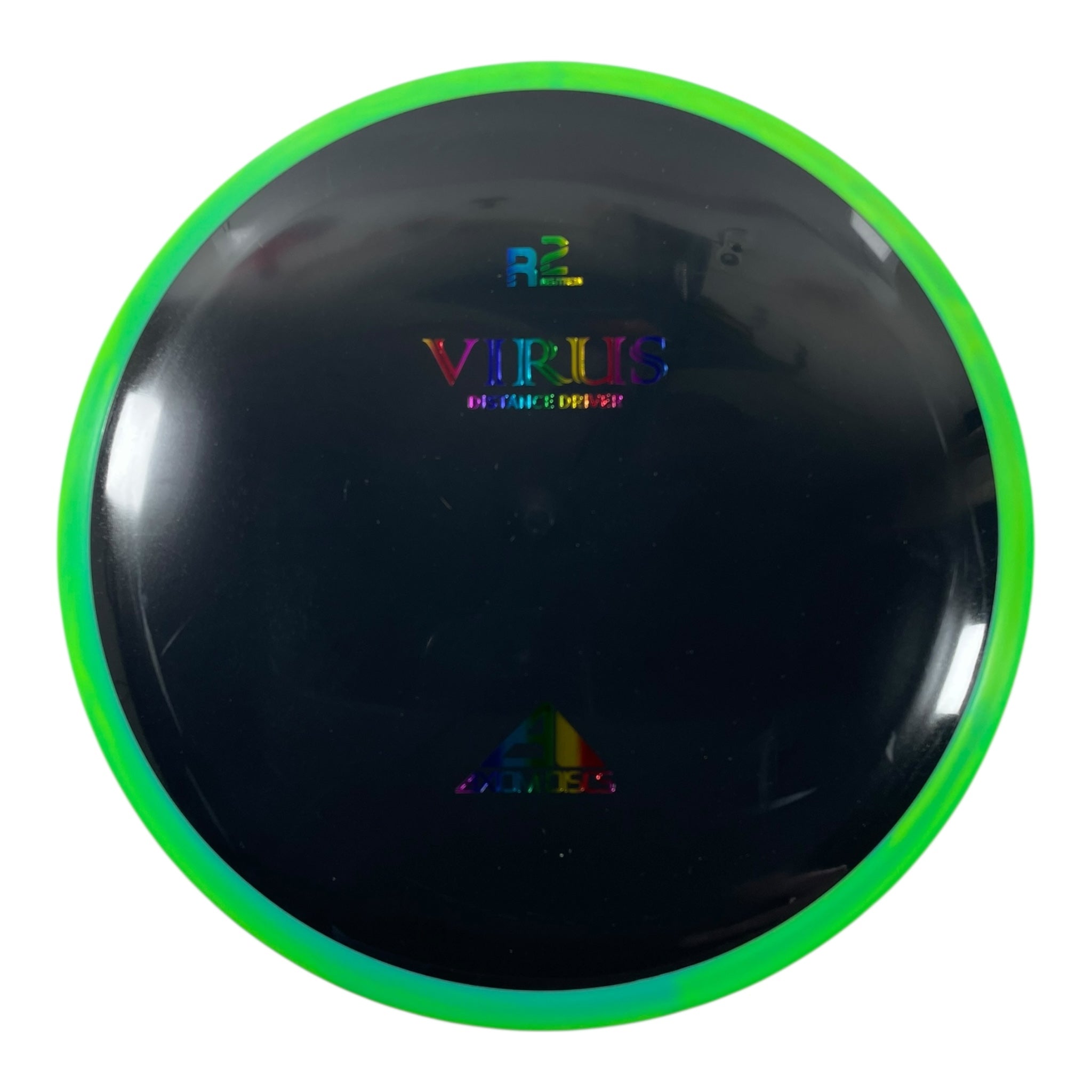 Axiom Discs Virus | R2 Neutron | Green/Rainbow 172g Disc Golf