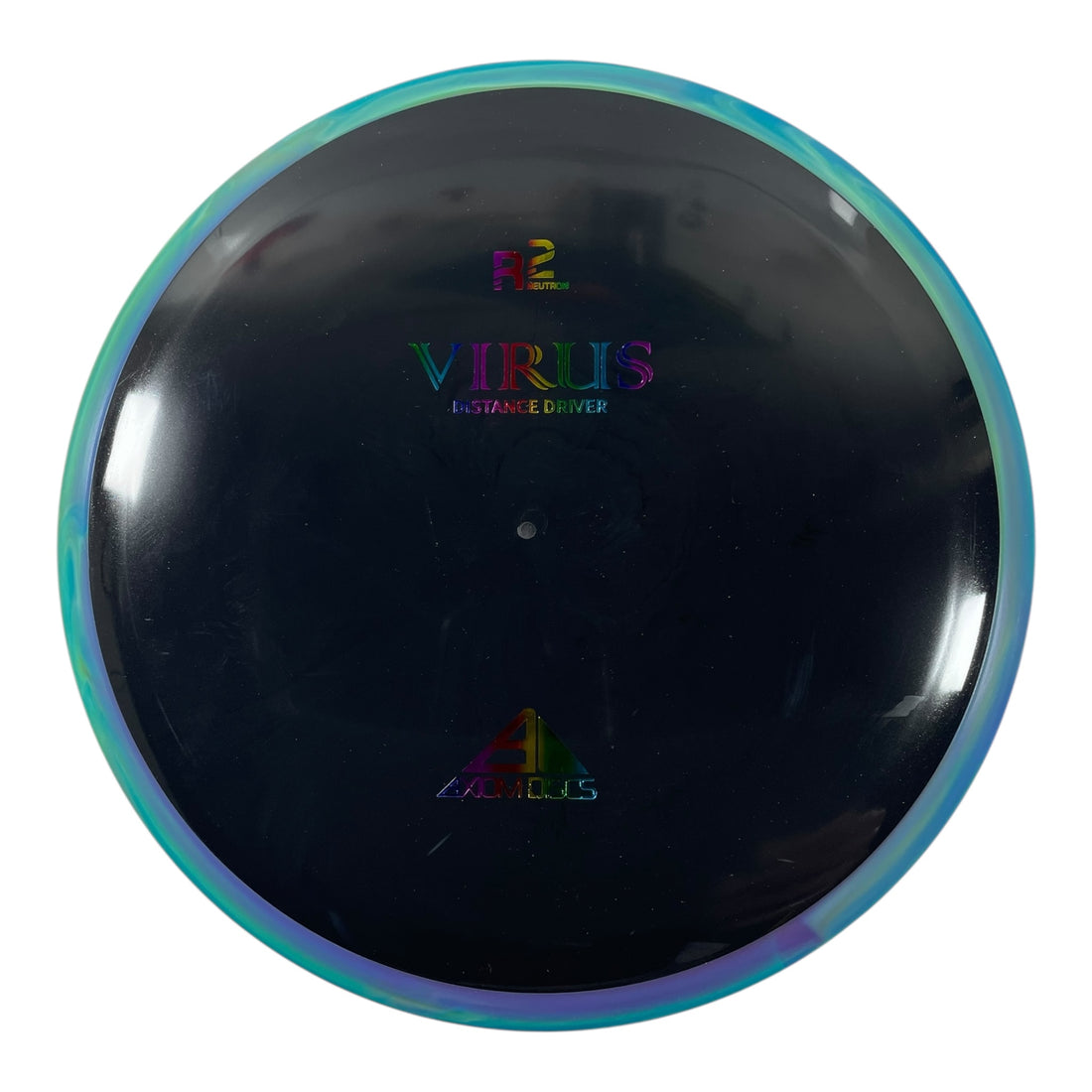 Axiom Discs Virus | R2 Neutron | Teal/Rainbow 169g Disc Golf