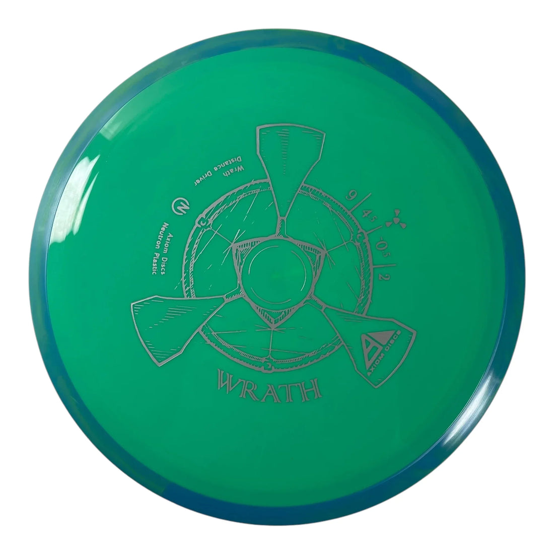 Axiom Discs Wrath | Neutron | Green/Blue 167g Disc Golf