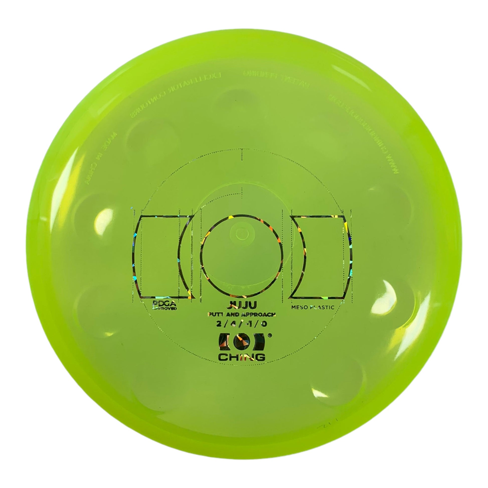 Ching Sports JuJu | Meso | Yellow/Holo 171 - 172g Disc Golf