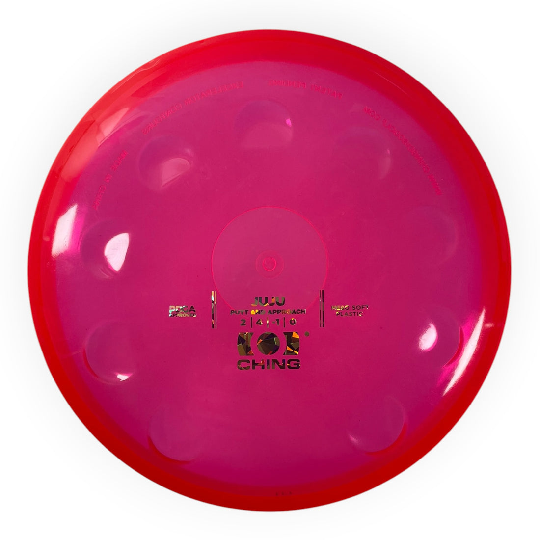 Ching Sports JuJu | Meso Soft | Pink/Holo 168-171g Disc Golf