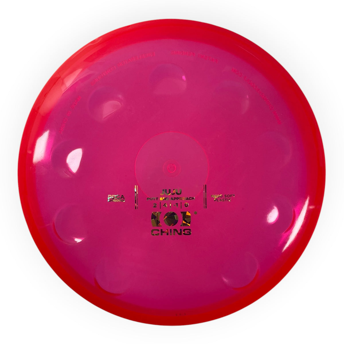 Ching Sports JuJu | Meso Soft | Pink/Holo 168-171g Disc Golf