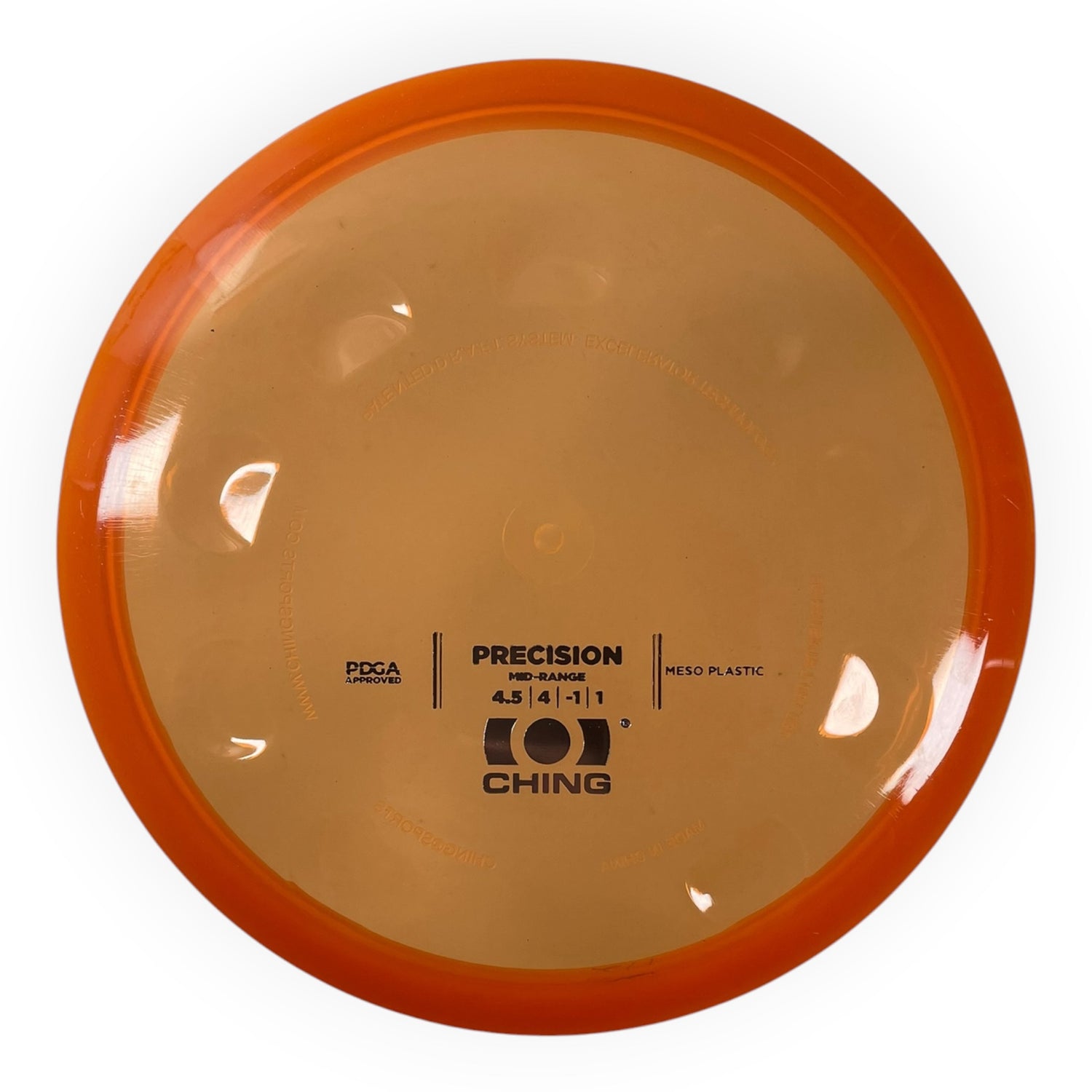 Ching Sports Precision | Meso | Orange/Silver 172g Disc Golf