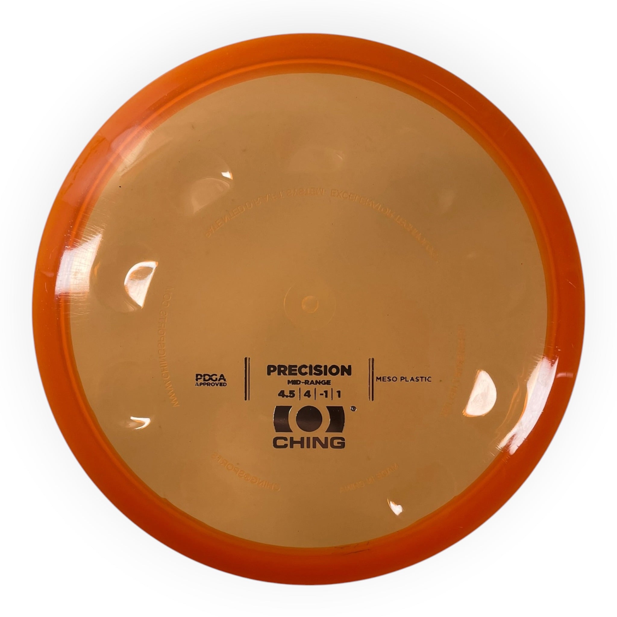 Ching Sports Precision | Meso | Orange/Silver 172g Disc Golf
