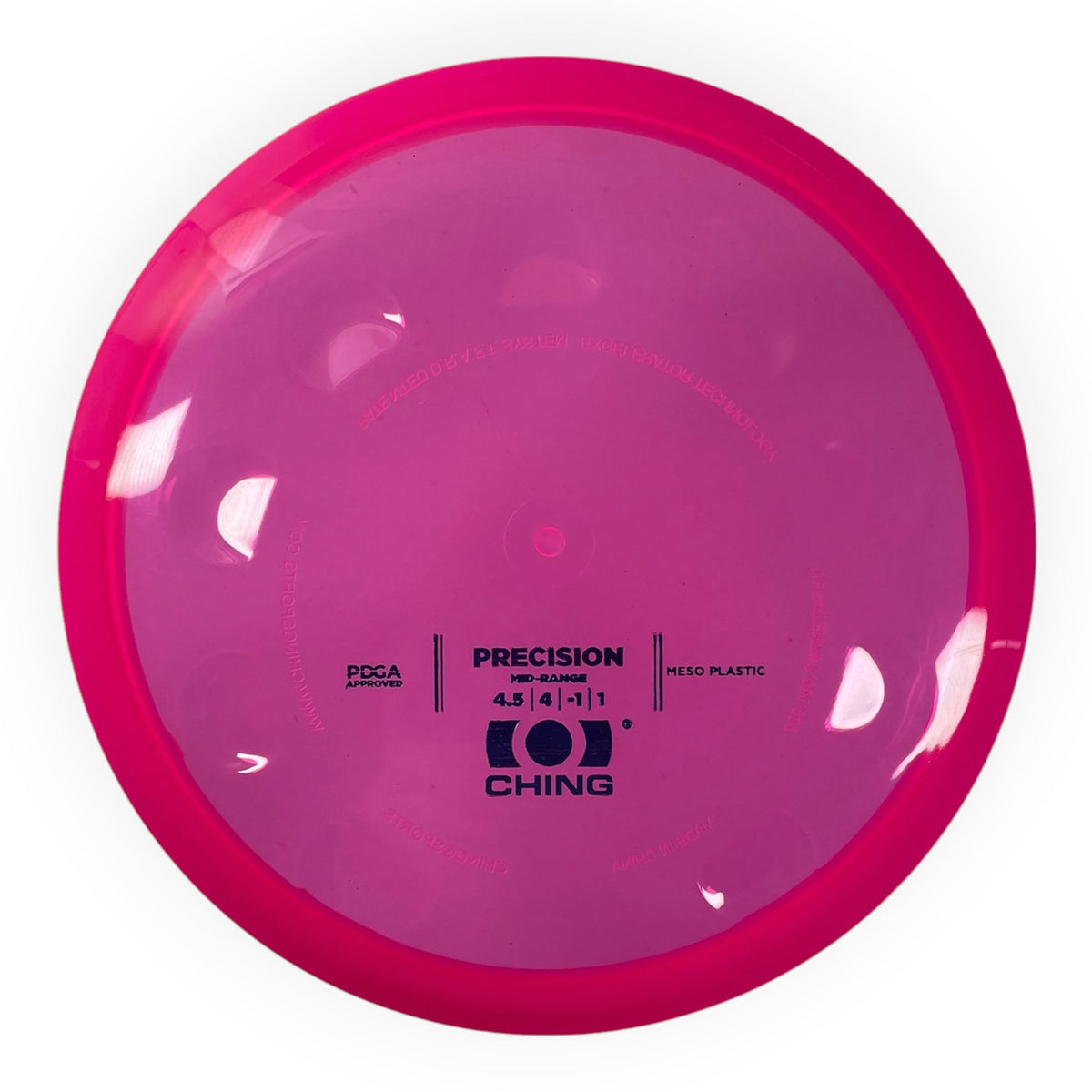 Ching Sports Precision | Meso | Pink/Blue 175g Disc Golf