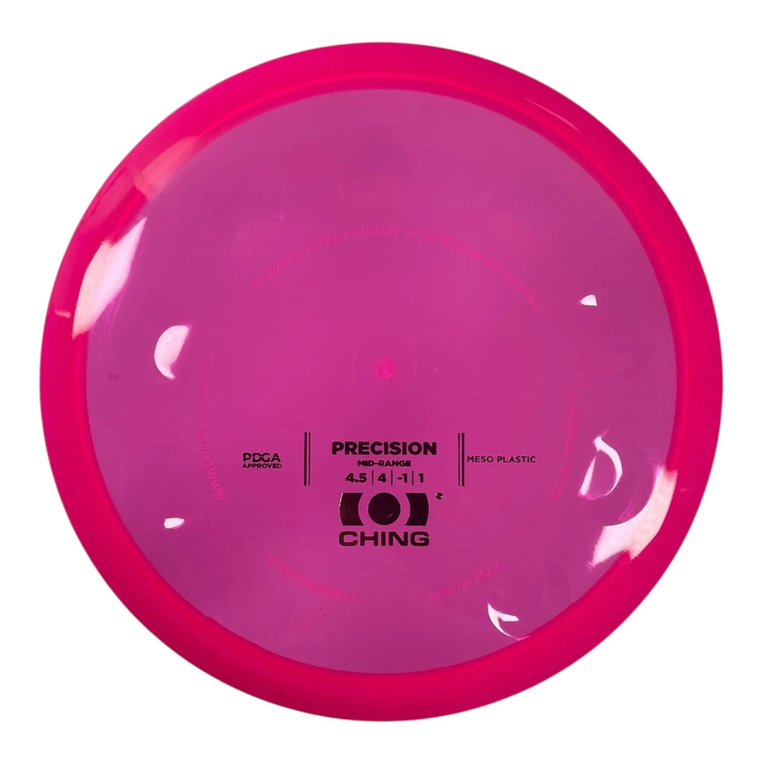 Ching Sports Precision | Meso | Pink/Gold 167-170g Disc Golf