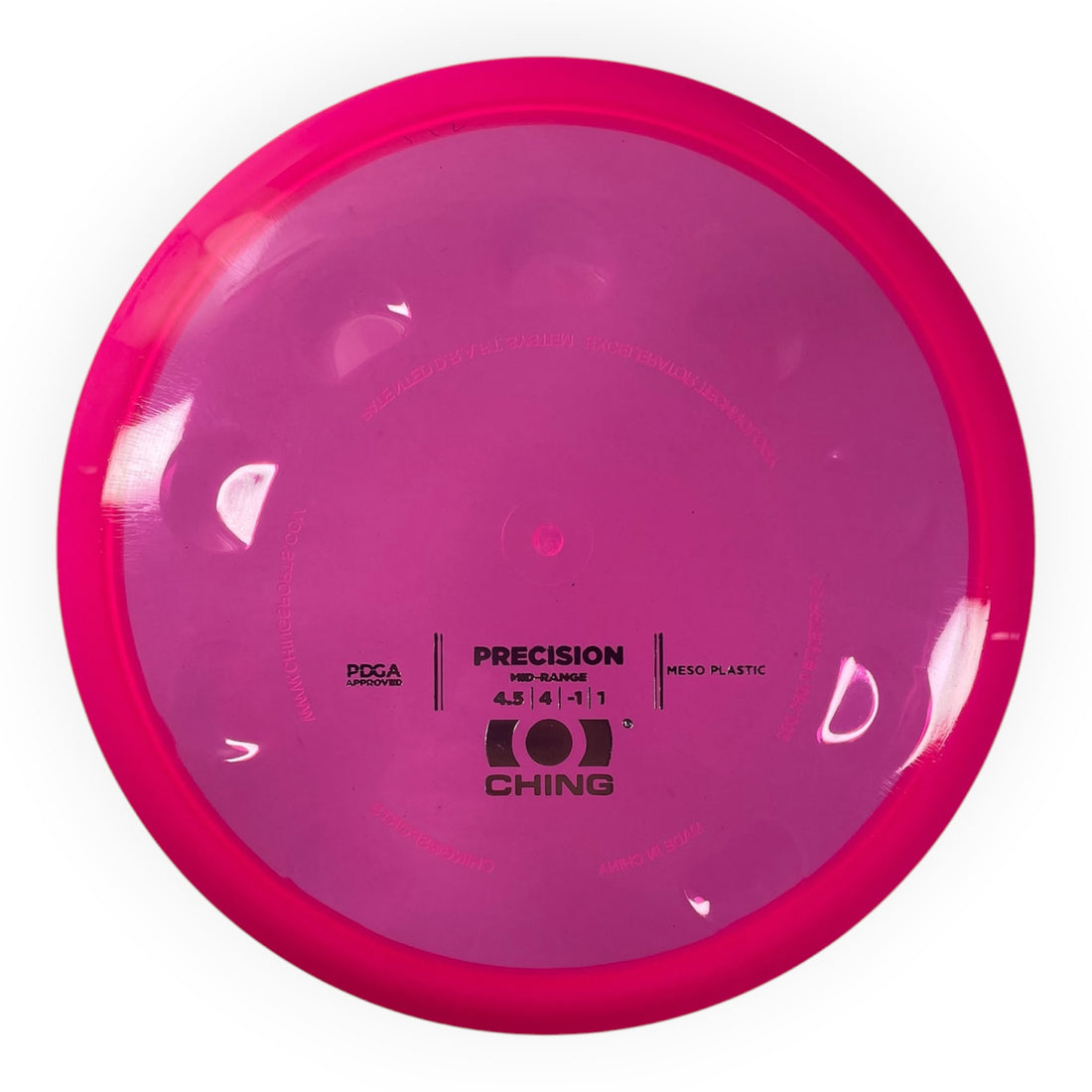 Ching Sports Precision | Meso | Pink/Silver 172g Disc Golf