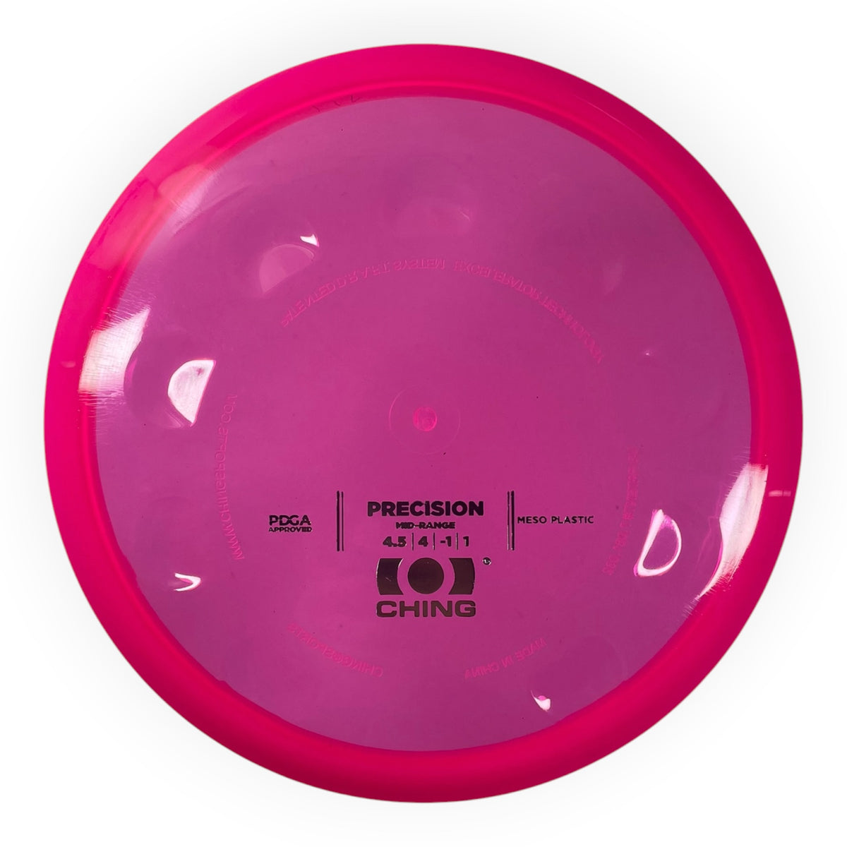 Ching Sports Precision | Meso | Pink/Silver 172g Disc Golf